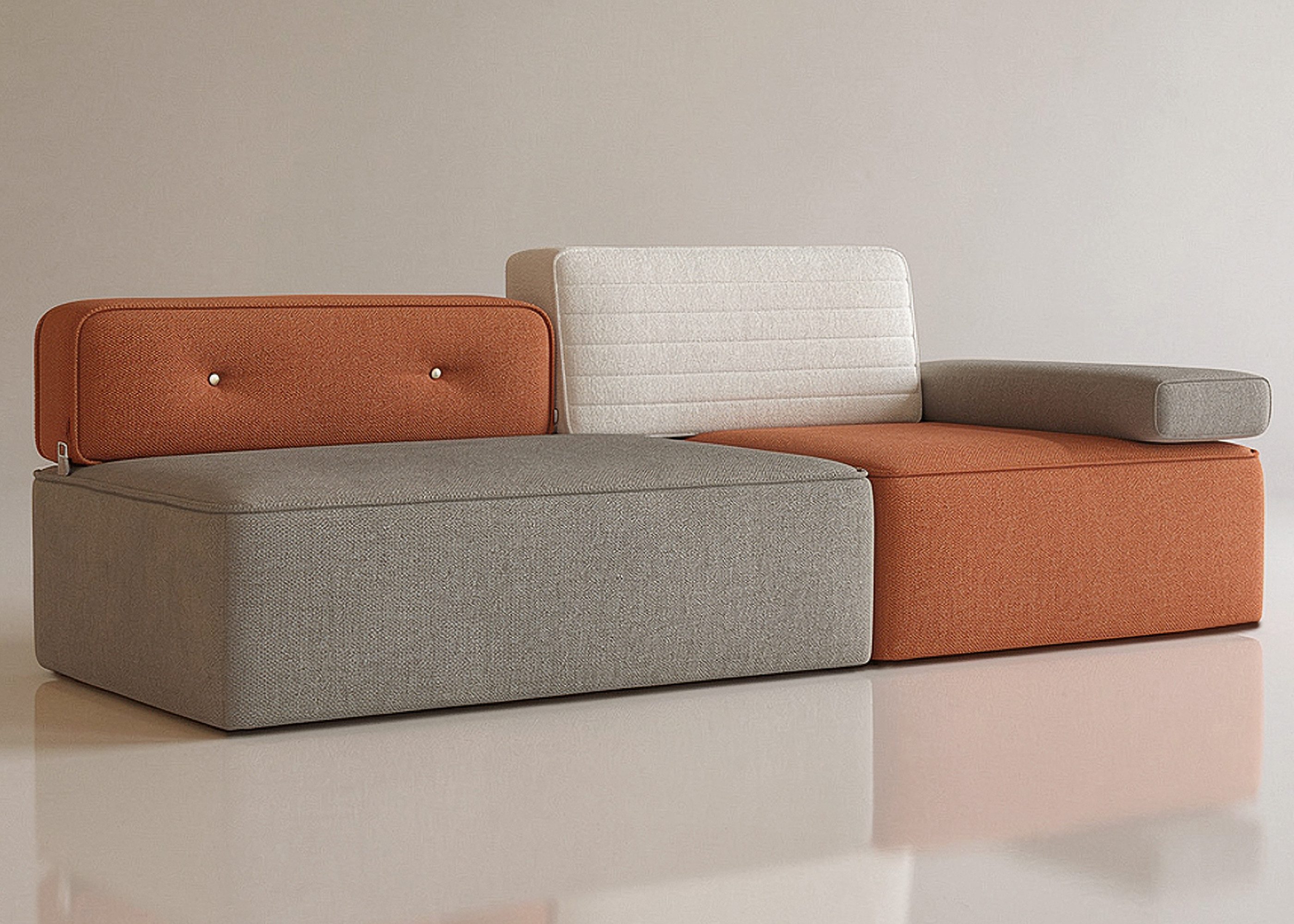 oleyluckidea Big-Sofa Boneless Bodensofa Modular Skandinavisch, Baumwoll-Leinen, abnehmbar, Set, komprimieren sofo