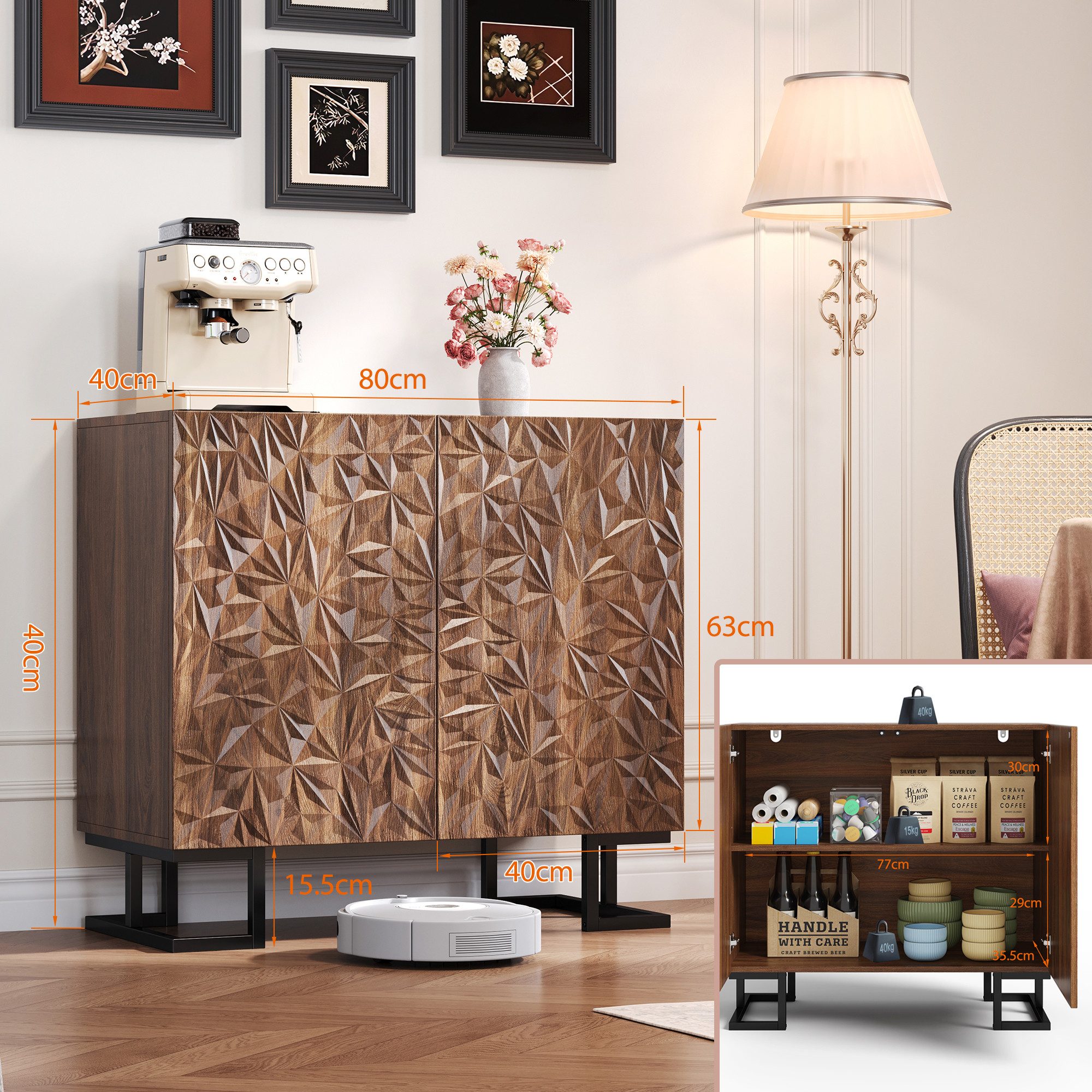 Ulife Sideboard "Blattpoesie" Serie, Kommode Anrichte günstig online kaufen