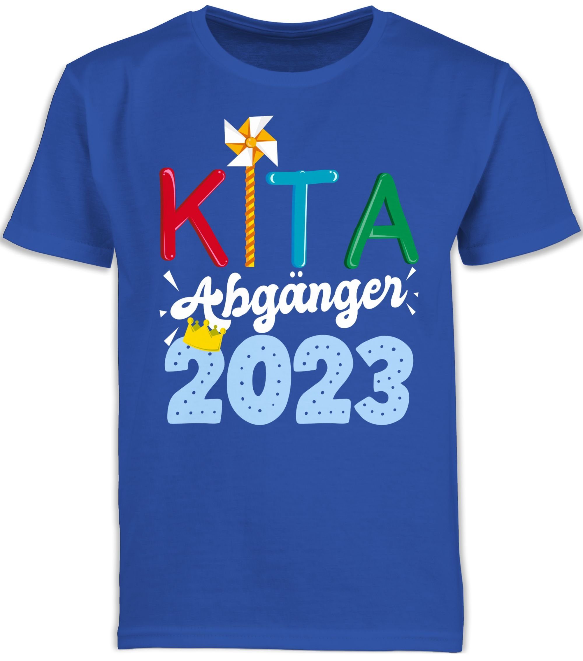 Shirtracer 2023 Geschenke Royalblau 2 T-Shirt Abgänger Kita Junge I Schulanfang Einschulung