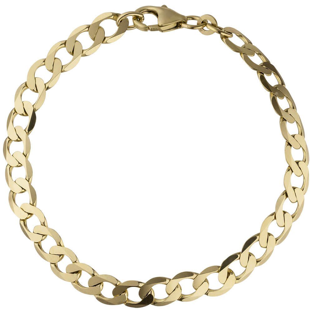 Goldarmband 6,6mm Panzerarmband aus 333 Gelbgold, 21cm
