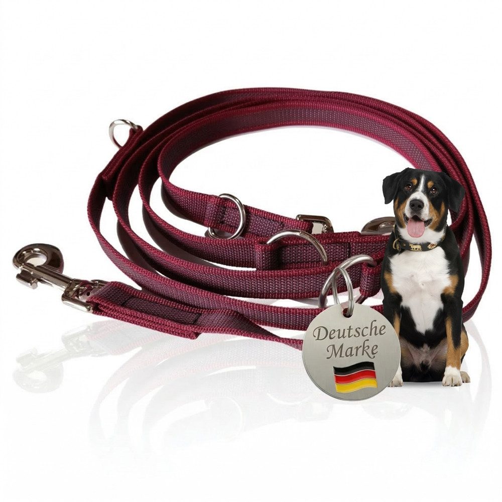 Activity4Dogs Hundeleine für große Hunde, Anti-Slip, 3 m lang, 4-fach verstellbar, TESTSIEGER, rutschfest, Nylon, sehr gut bei Regenwetter, Made in Germany