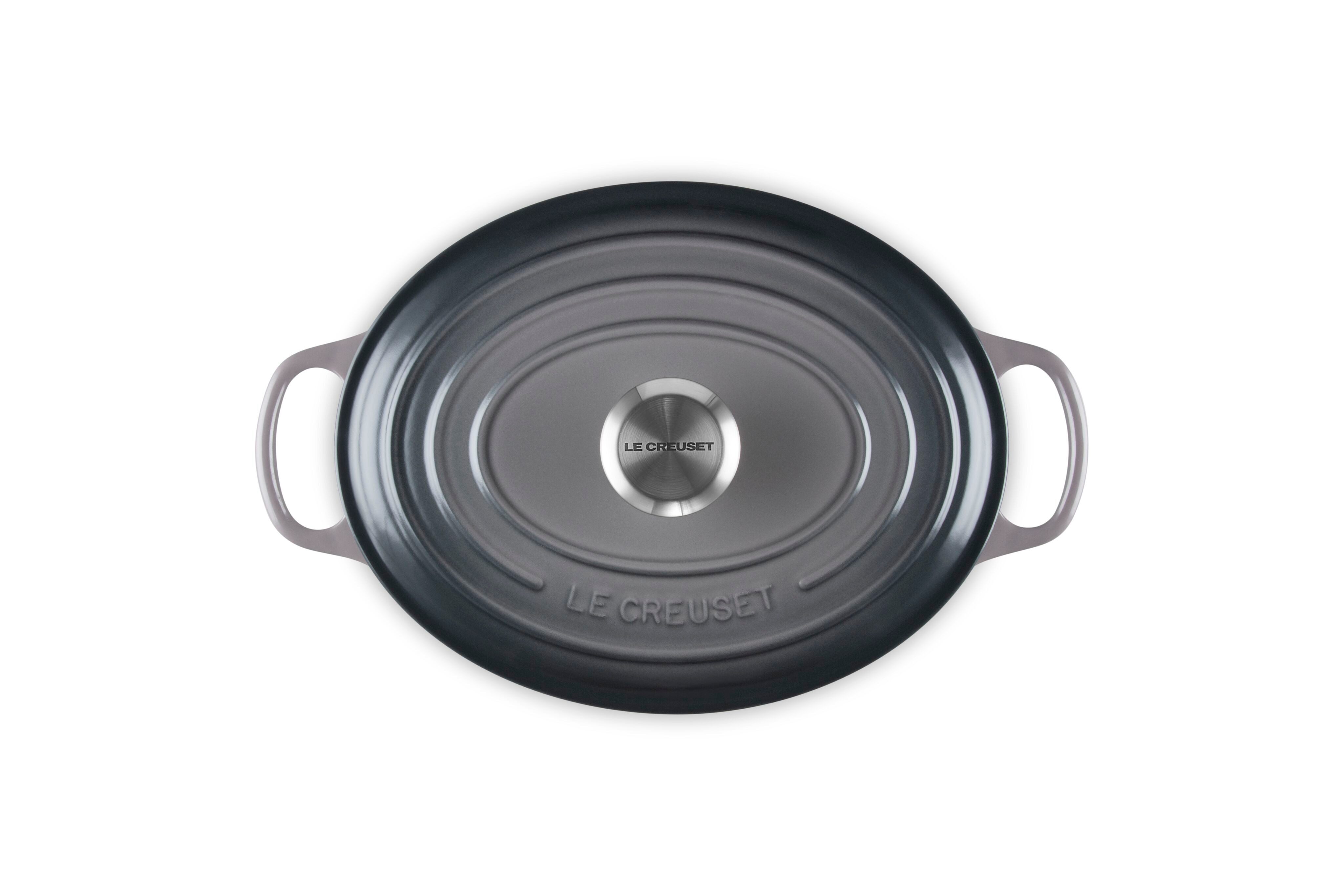 LE CREUSET Bräter Gusseisen-Bräter mit Deckel, Oval, Gusseisen, Oval, 4,43 kg, Flint, 21178274442430 – Bild 5 von 5