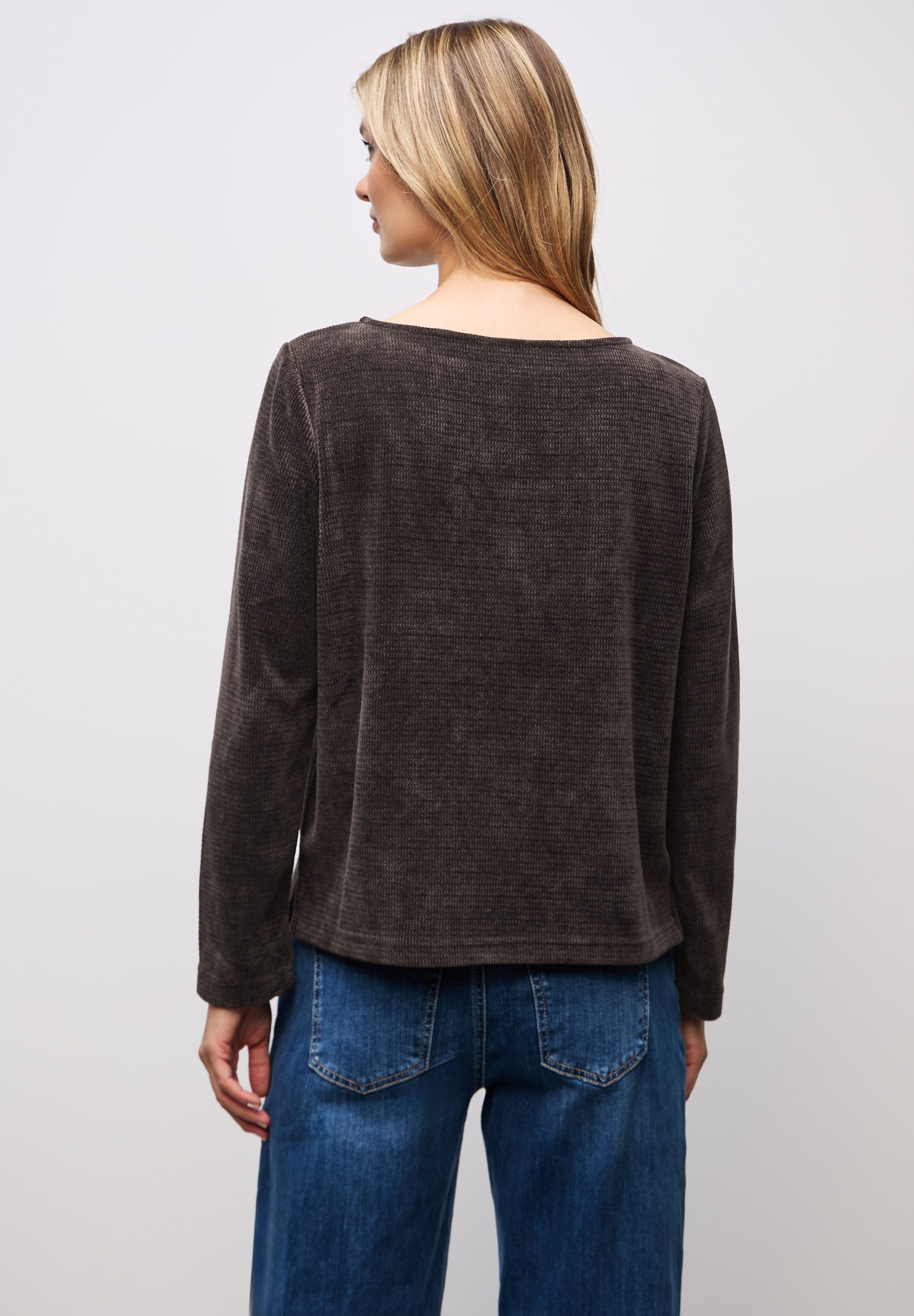 STREET ONE Langarmshirt mit U-Boot-Ausschnitt günstig online kaufen