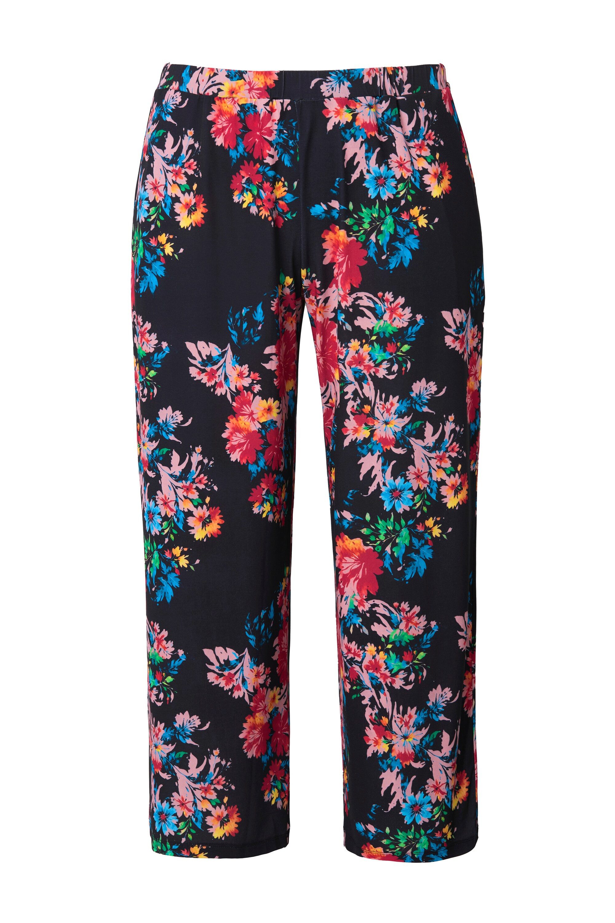 Ulla Popken Schlupfhose 7/8-Jerseyhose bedruckt gerades günstig online kaufen