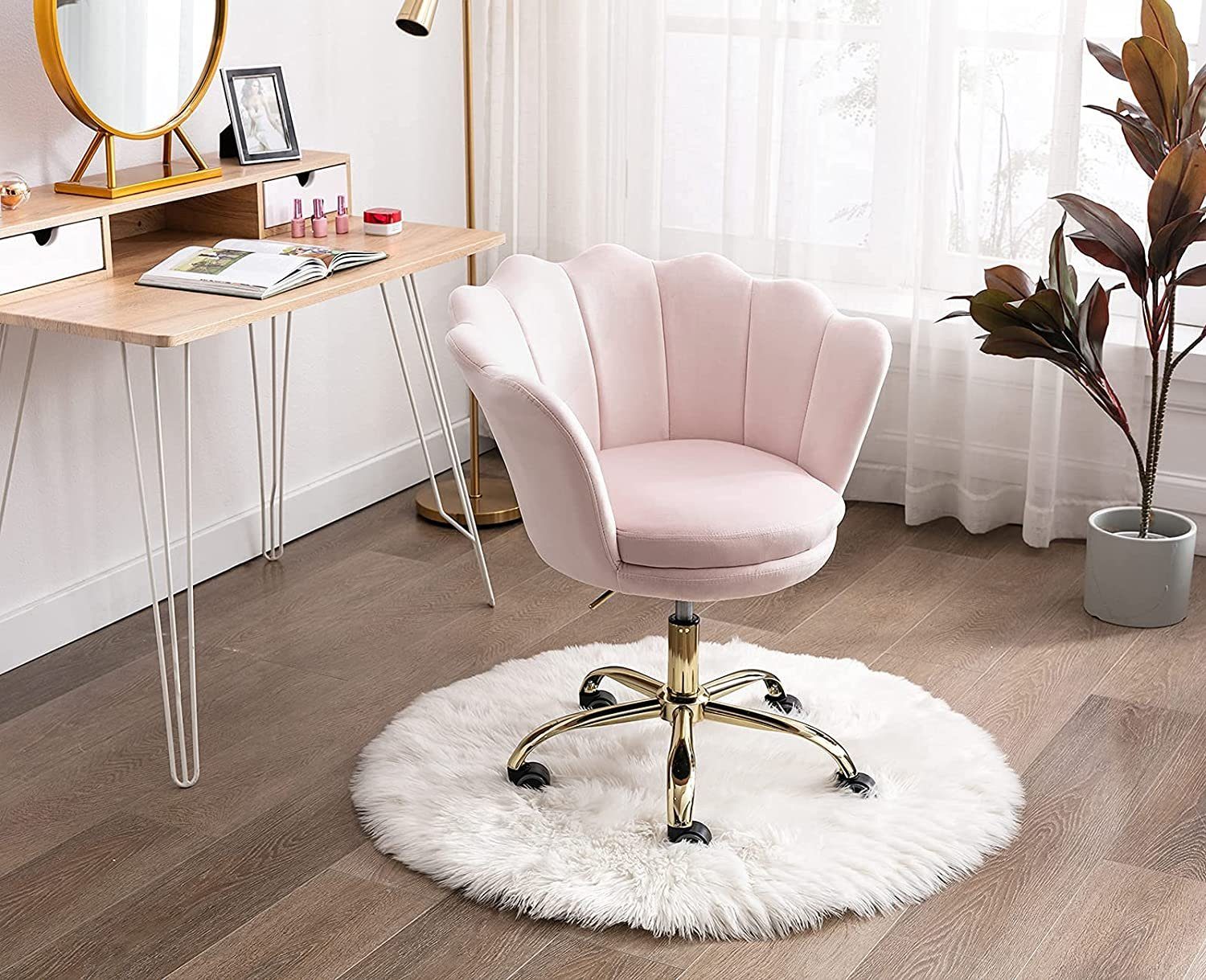 WAHSON OFFICE CHAIRS Loungesessel Bürostuhl Kunstfell günstig online kaufen