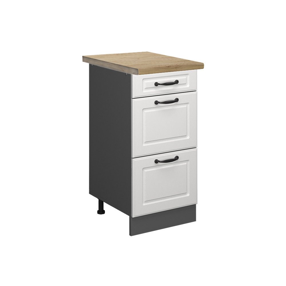 Vicco Unterschrank R-Line, Weiß Landhaus/Anthrazit, 40 günstig online kaufen