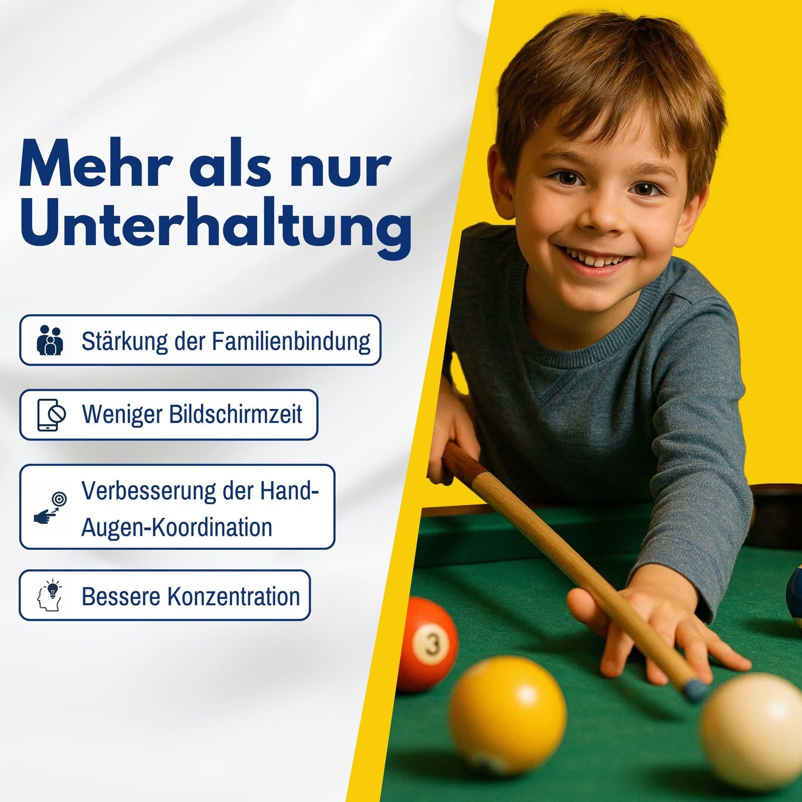 Best Sporting Multifunktionstisch Kinder 10 in 1 - Multi Kickertisch Kinder mit 10 Spielen