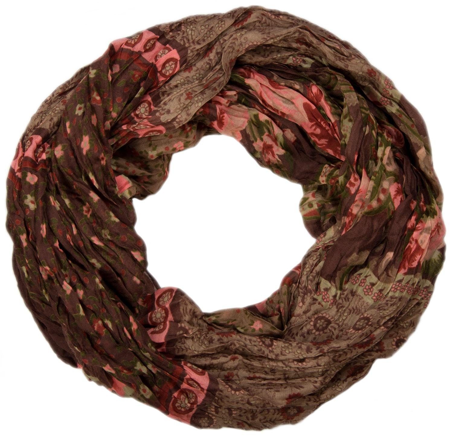 styleBREAKER Loop Loop mit Blumen Paisley Muster, (1-St) günstig online kaufen