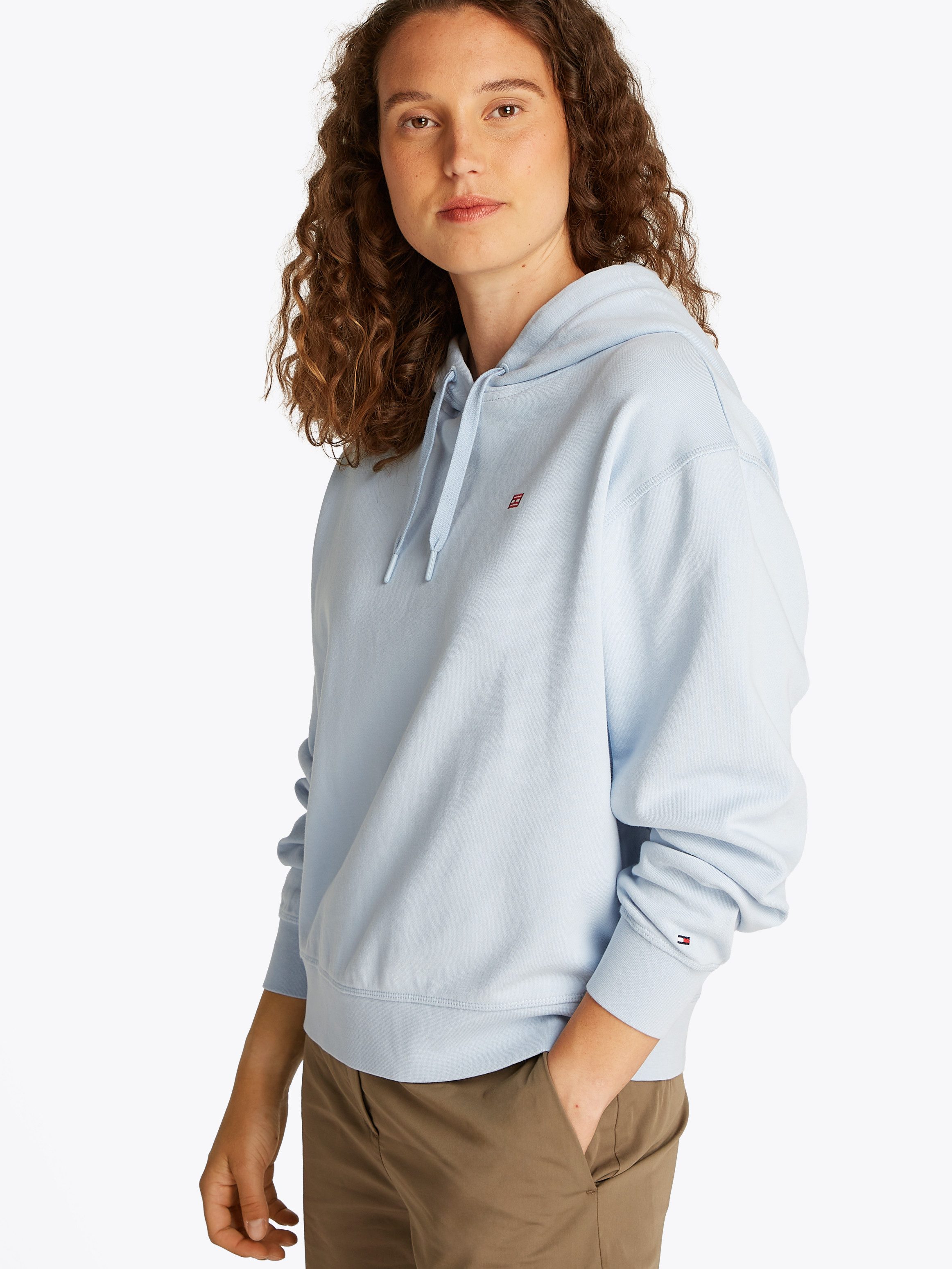 Tommy Hilfiger Hoodie REG CONTRAST FLAG HOODIE mit Logo-Flag günstig online kaufen