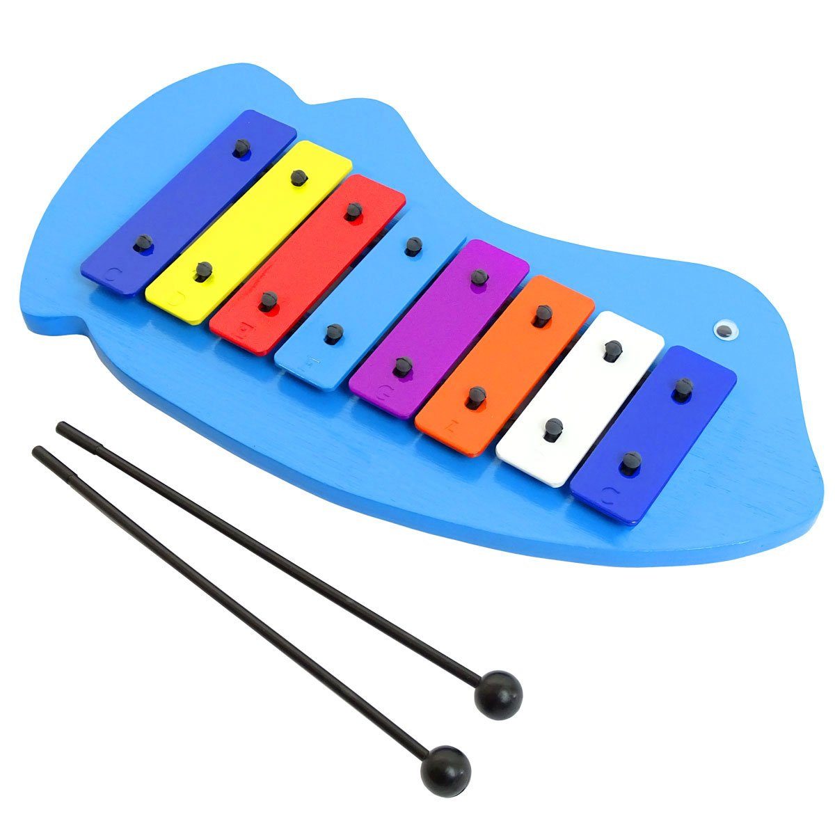 keepdrum Glockenspiel keepdrum Fisch Glockenspiel für Kinder Holz