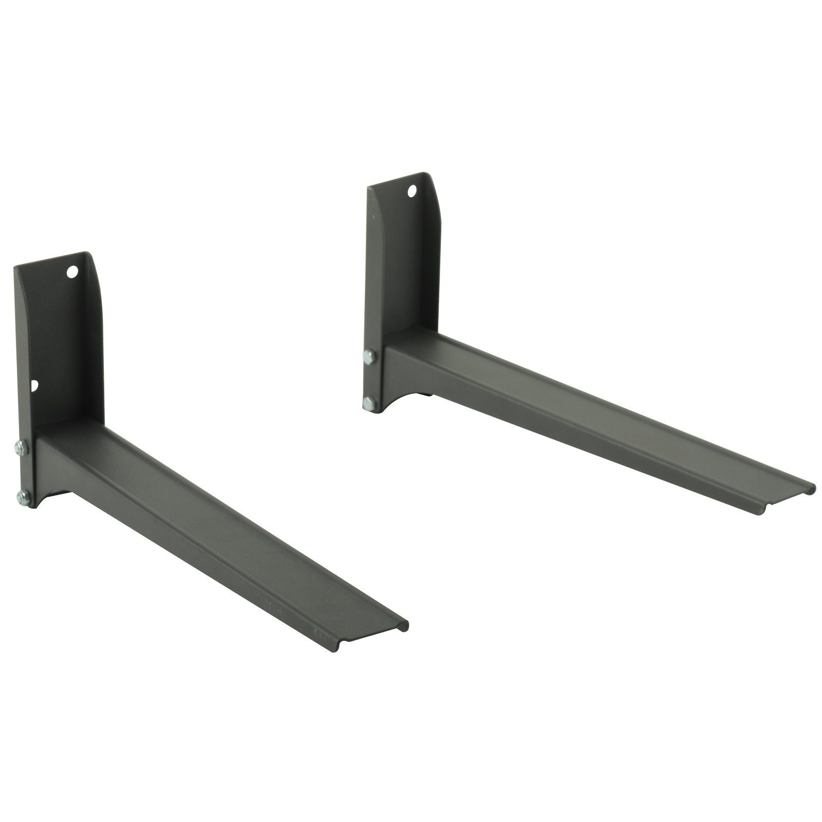 Drall Instruments Mikrowellen-Wandhalterung H76B, (2-tlg., Universal Mikrowellenhalterung bis 30 kg, Mikrowelle Ablage Wand Regal)