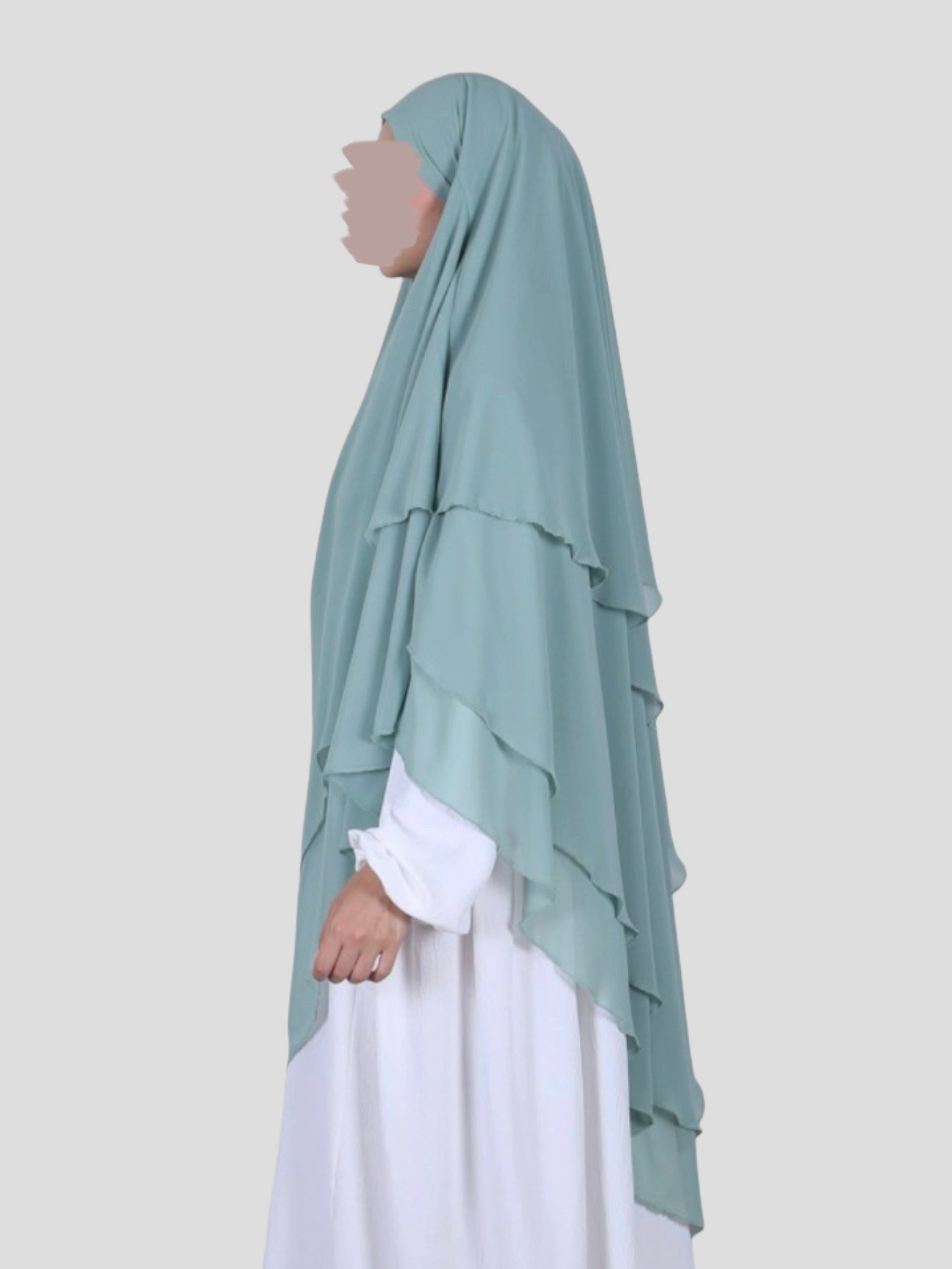 Aymasal Kopftuch Dreilagiger Khimar Chiffon Khumur günstig online kaufen