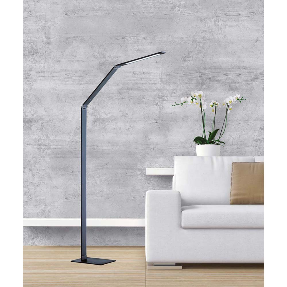 FISCHER & HONSEL LED Stehlampe, LED-Leuchtmittel fest verbaut, Farbwechsel, Neutralweiß, Kaltweiß, Warmweiß, Tageslichtweiß, Stehleuchte Touchdimmer Stehlampe verstellbar LED Tageslicht