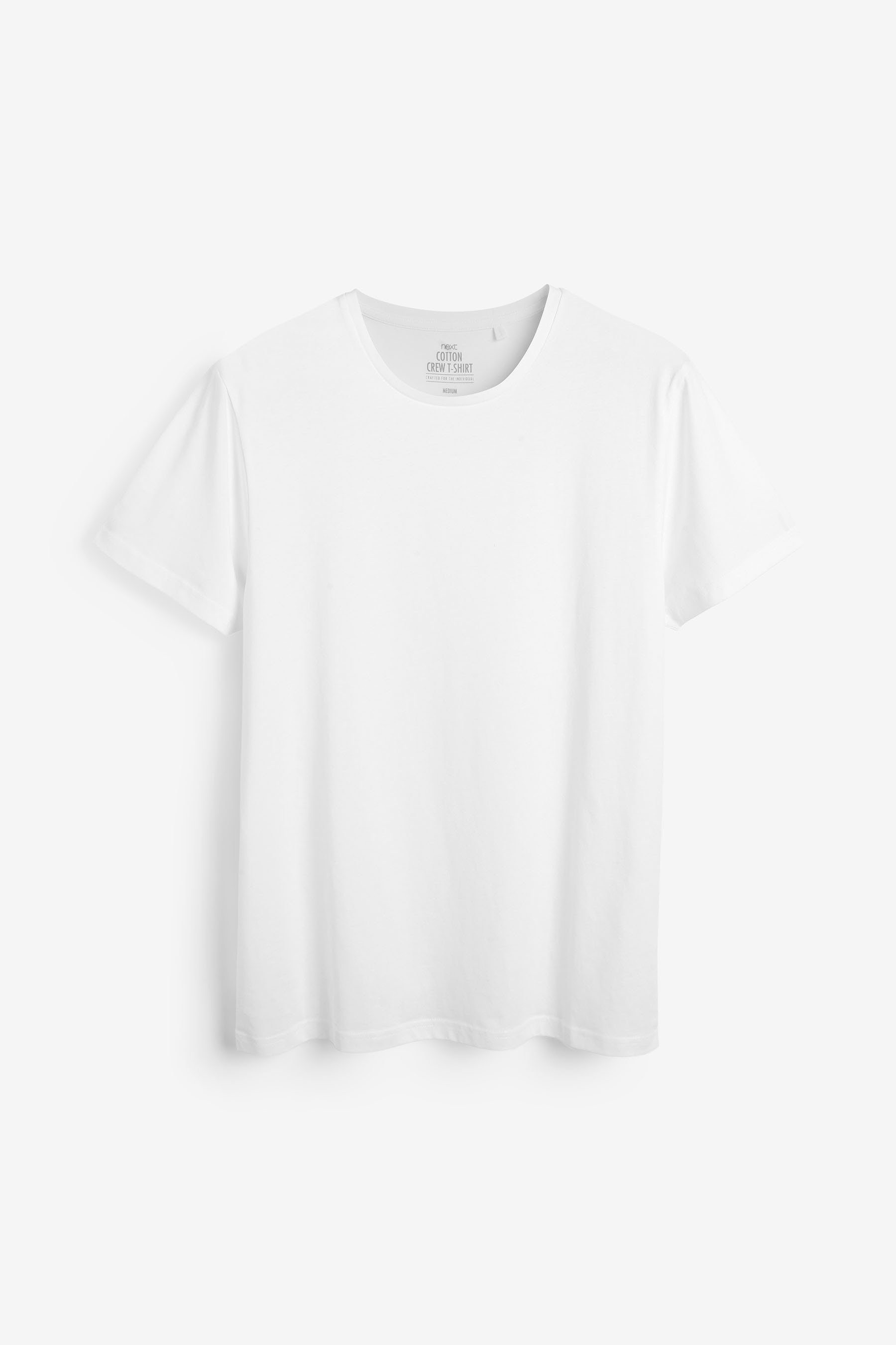 Next Unterhemd Weiße T-Shirts im 5er-Pack (5-St) Regular-Fit