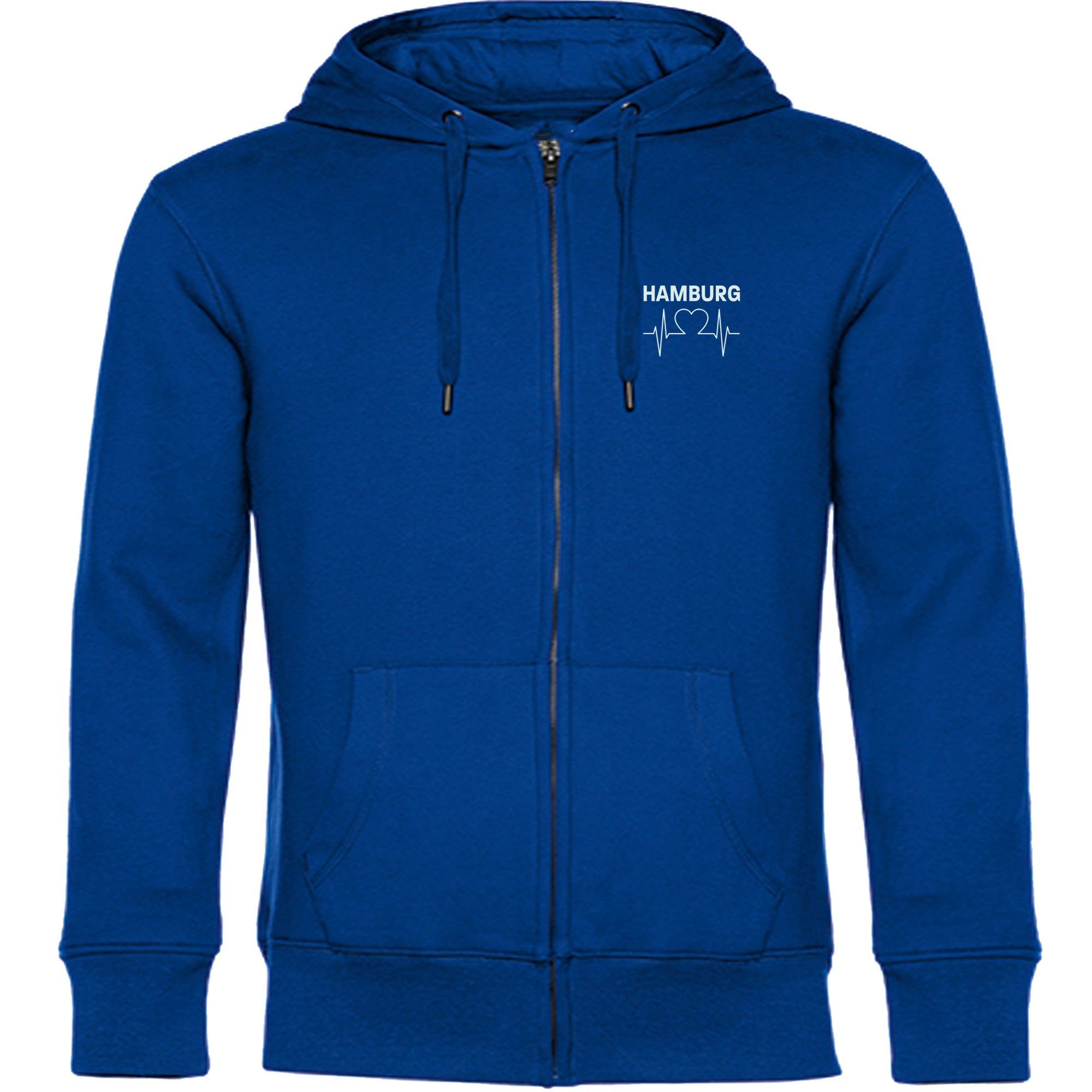 multifanshop Kapuzensweatjacke Hamburg - Herzschlag - Sweat günstig online kaufen