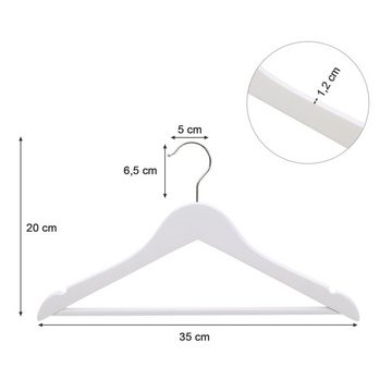 SONGMICS Kleiderbügel, Kinderkleiderbügel aus Massivholz, 20 Stück