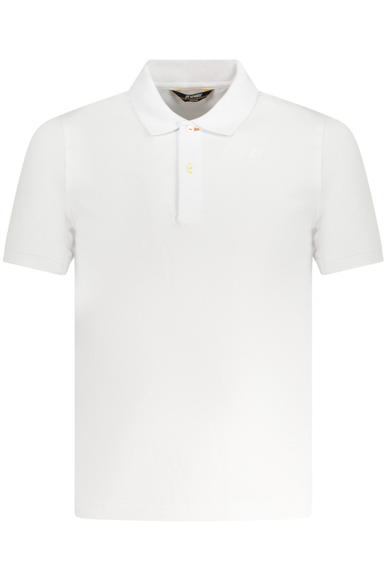 K-WAY Poloshirt Weißes Kurzarm-Poloshirt für Herren mit