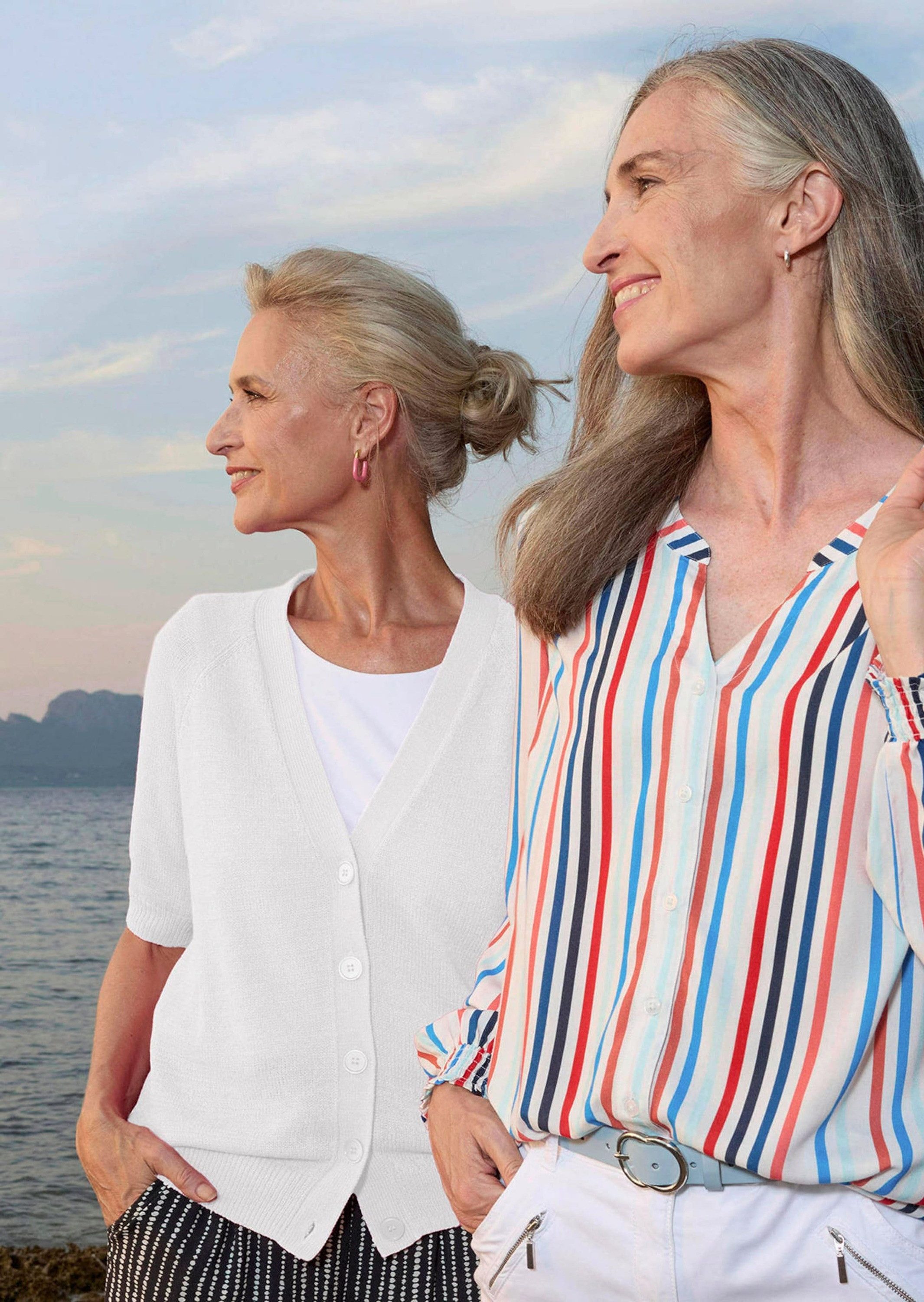 GOLDNER Strickjacke Damen Cardigan in Pink, Halbarm Kurzarm Jäckchen gestrickt, V-Ausschnitt, Raglanärmeln