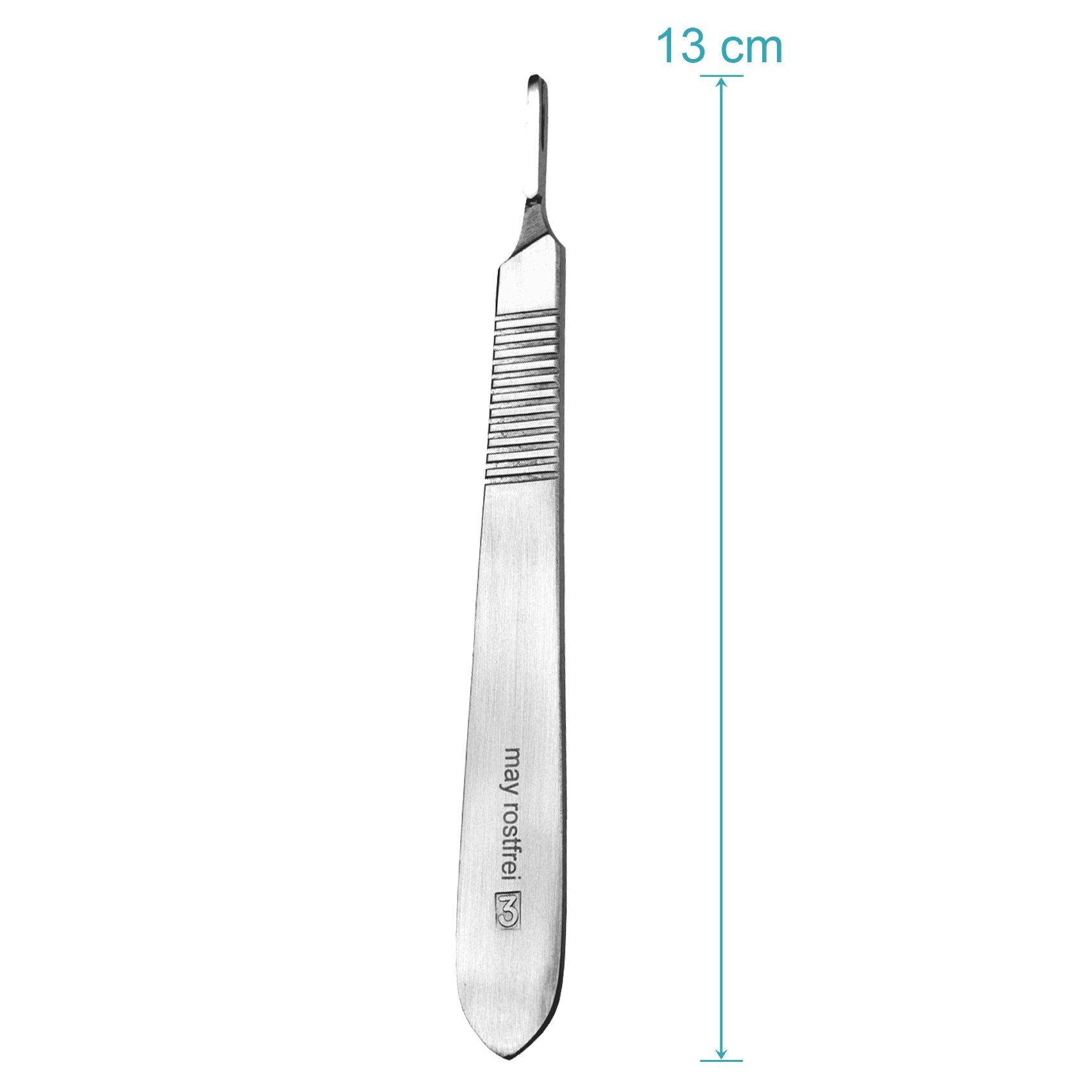 May Cuttermesser Set - 10 Stück Skalpellklingen Figur 10 aus Karbonstahl - einzeln