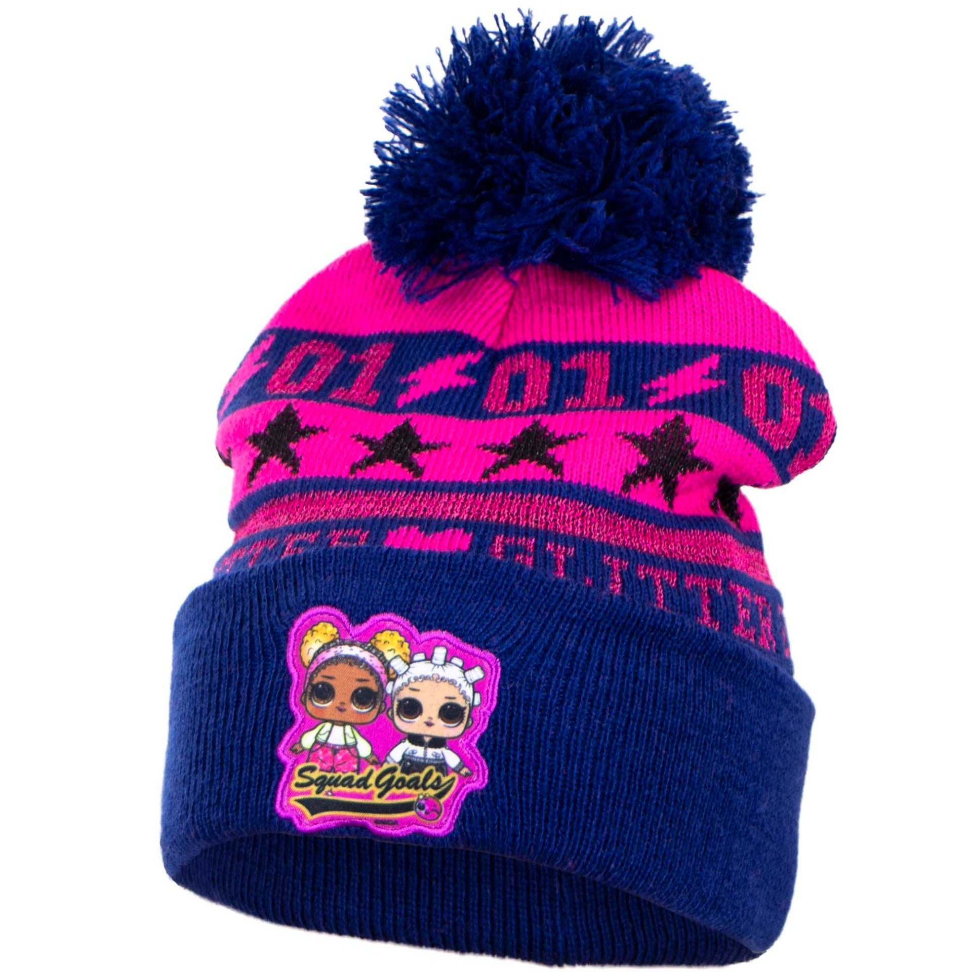L.O.L. SURPRISE! Bommelmütze LOL Surprise Kinder Mädchen Herbst Winter Set Mütze Loop Gr. 54