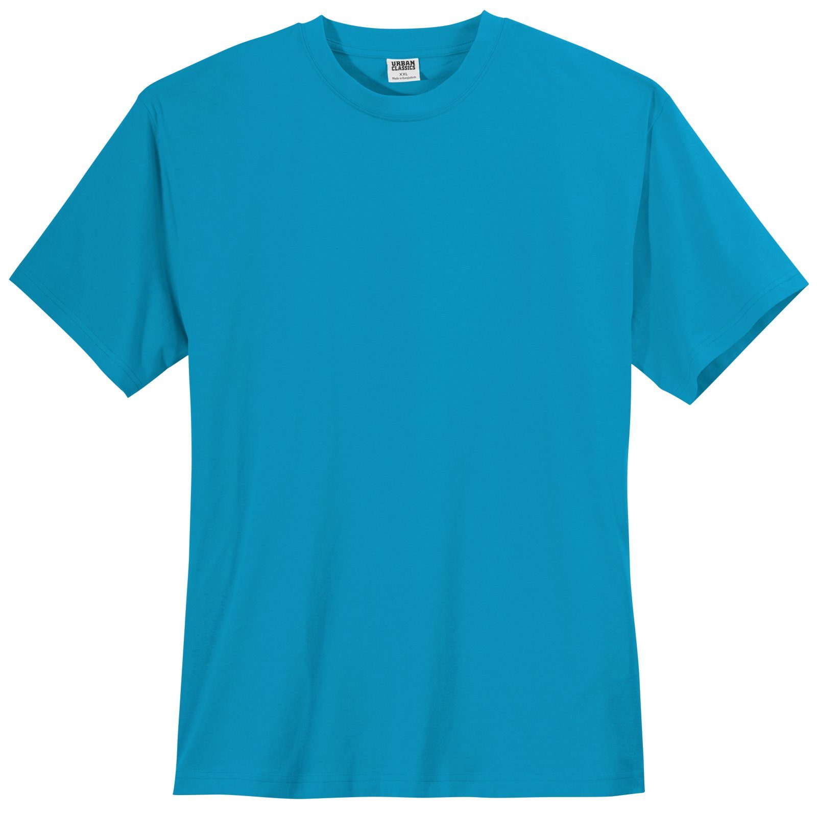 Rundhalsshirt Urban Classics T-Shirt Übergröße türkis