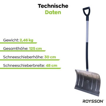 Roysson Garden Schneeschieber Schneeschieber schneeschaufel schnee schieben Universal Alu