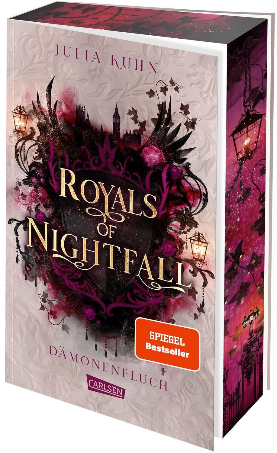 Royals of Nightfall. Dämonenfluch (Royal Shadows 1) / Julia Kuhn, Knisternde Royal Fantasy, Bloggerin trifft auf britischen Prinzen, Schmuckausgabe mit Goldfolie und Farbschnitt in der ersten Auflage