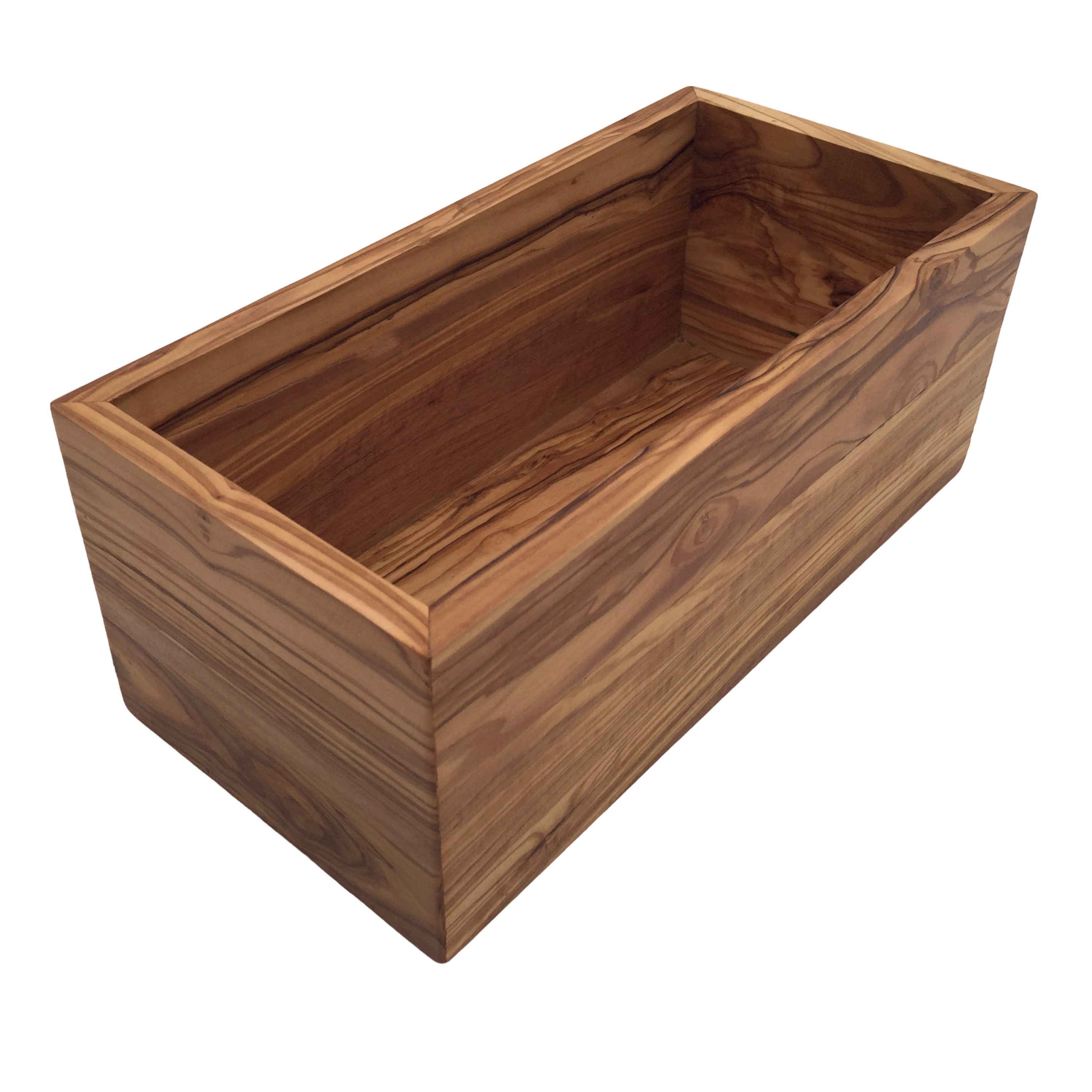 medina mood Tablett Container "My Day" 25 x 12 x 10 cm, rechteckige Ablage aus Olivenholz, (1-tlg)