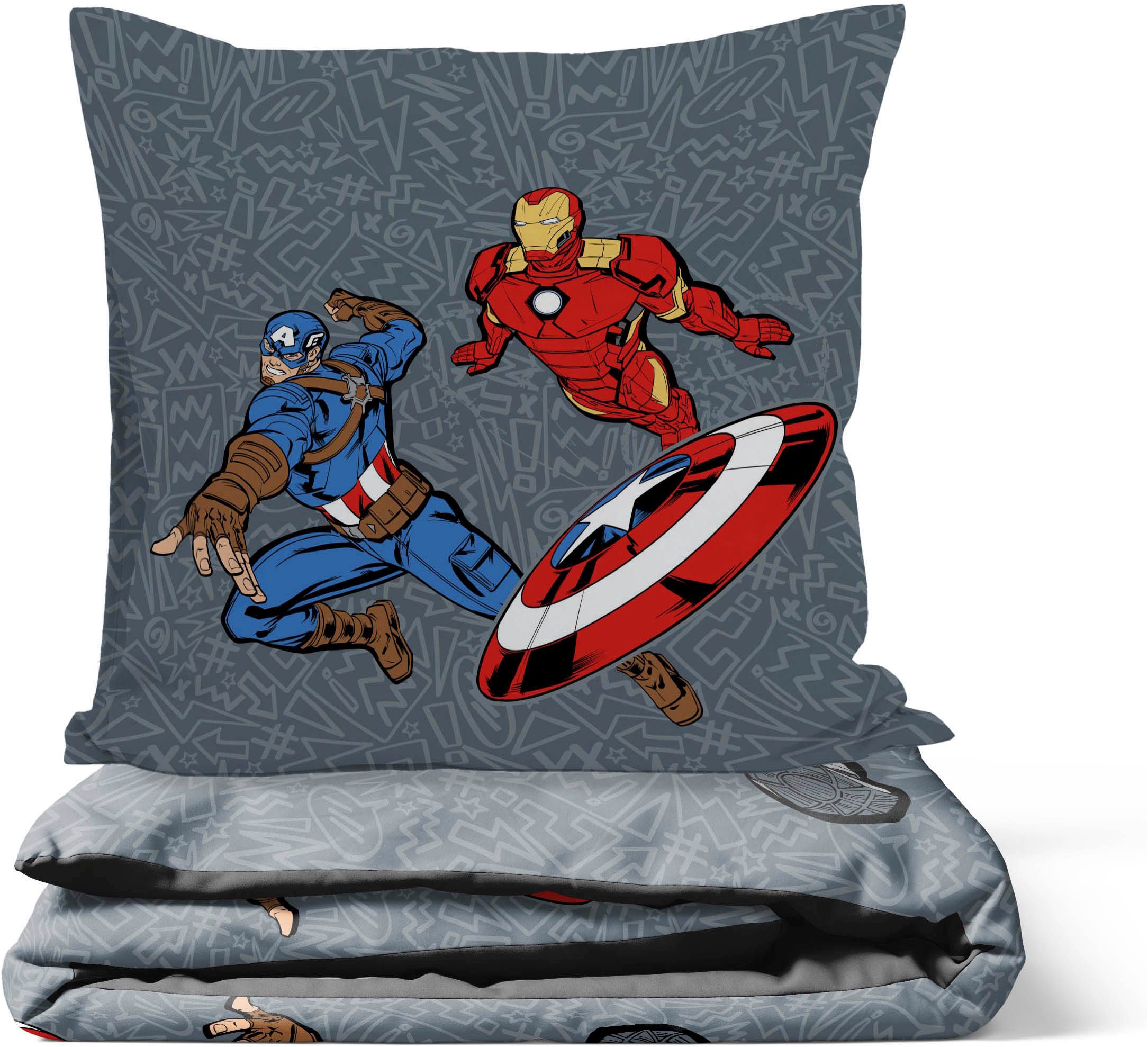 MARVEL Kinderbettwäsche Avengers Don't Sweat, Linon, 2 teilig, 100% Baumwolle – Bild 5 von 5