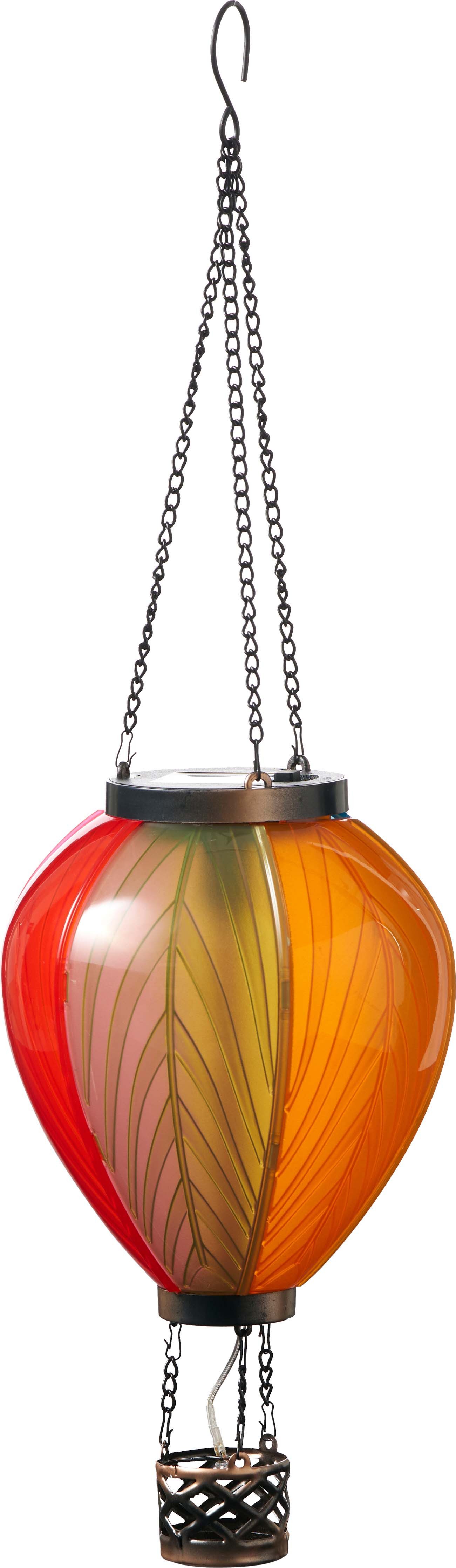 Northpoint LED-Hängeleuchte mit Solarpanel Laterne Heißluftballon Windlicht Garten Deko