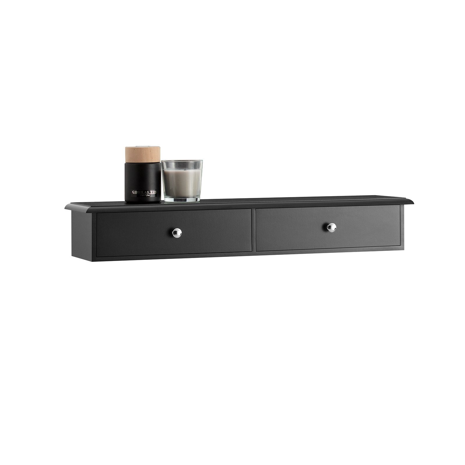 SoBuy Wandschrank Hängeregal Wandregal Wandgarderobe Hellgrau FRG43-HG günstig online kaufen