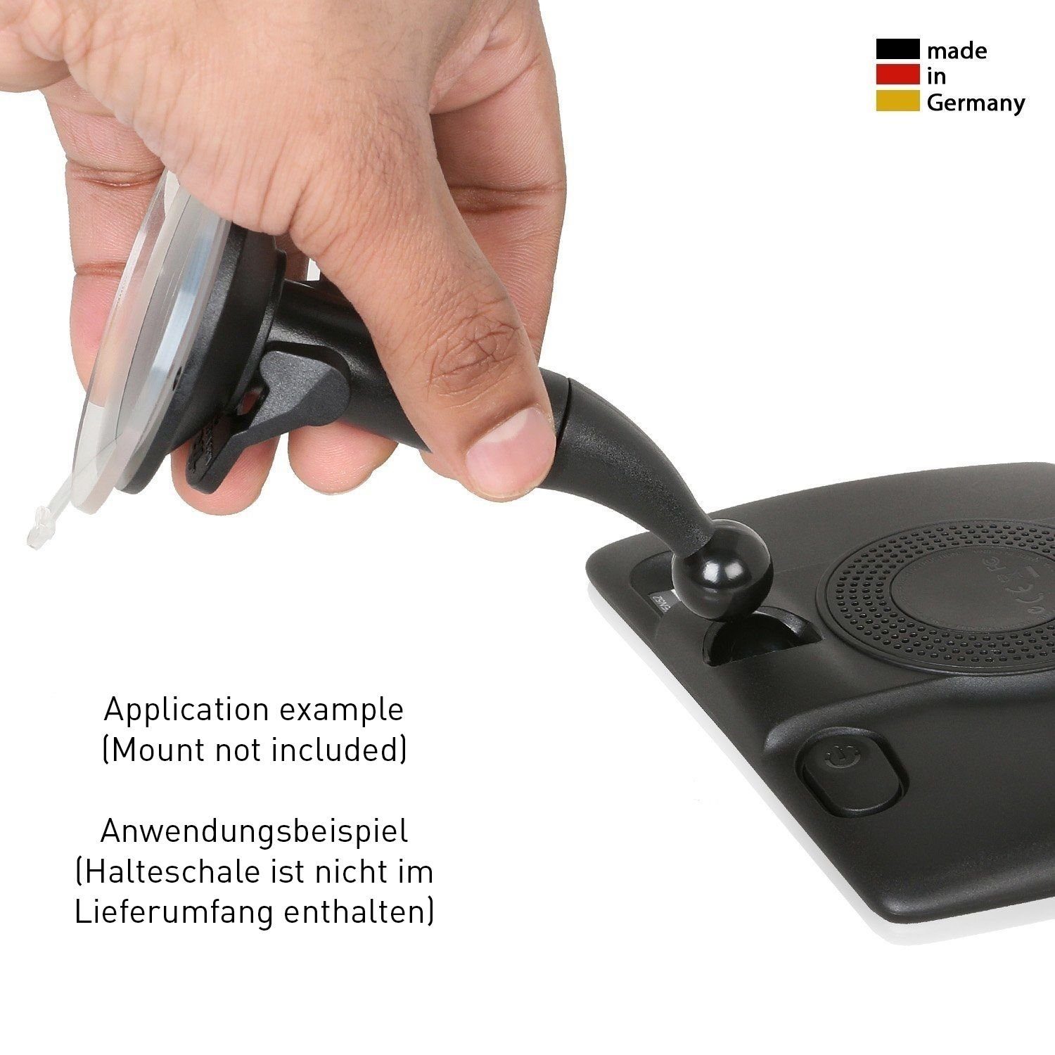 Wicked Chili Navigationsgeräte-Halterung KFZ Halterung für TomTom START, VIA, GO LIVE, (1er Set, 1-tlg., Auto Saugnapfhalterung für Navis geeignet für TomTom START 25, 20 / Vi)