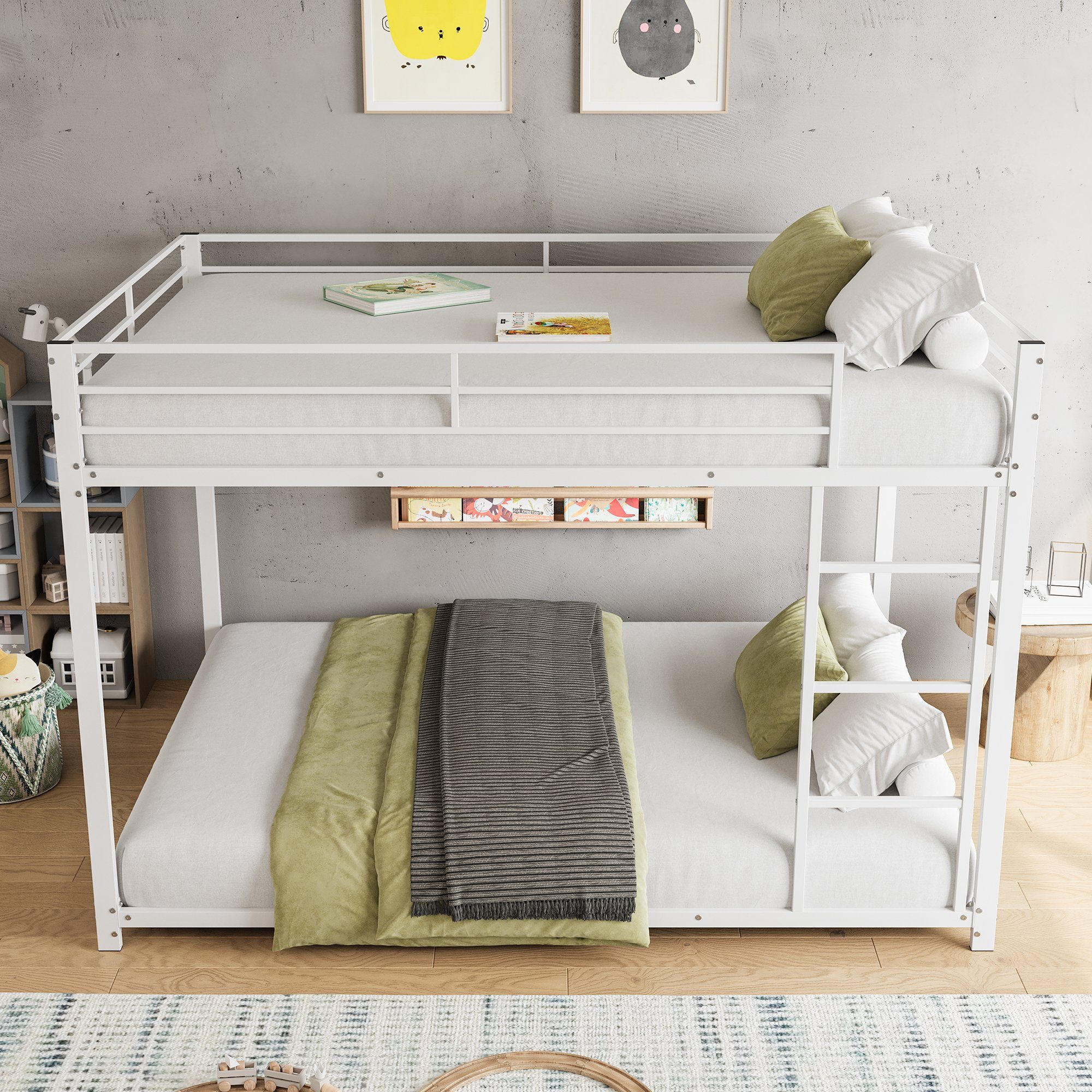 SOFTWEARY Etagenbett mit 2 Schlafgelegenheiten, Lattenrost günstig online kaufen