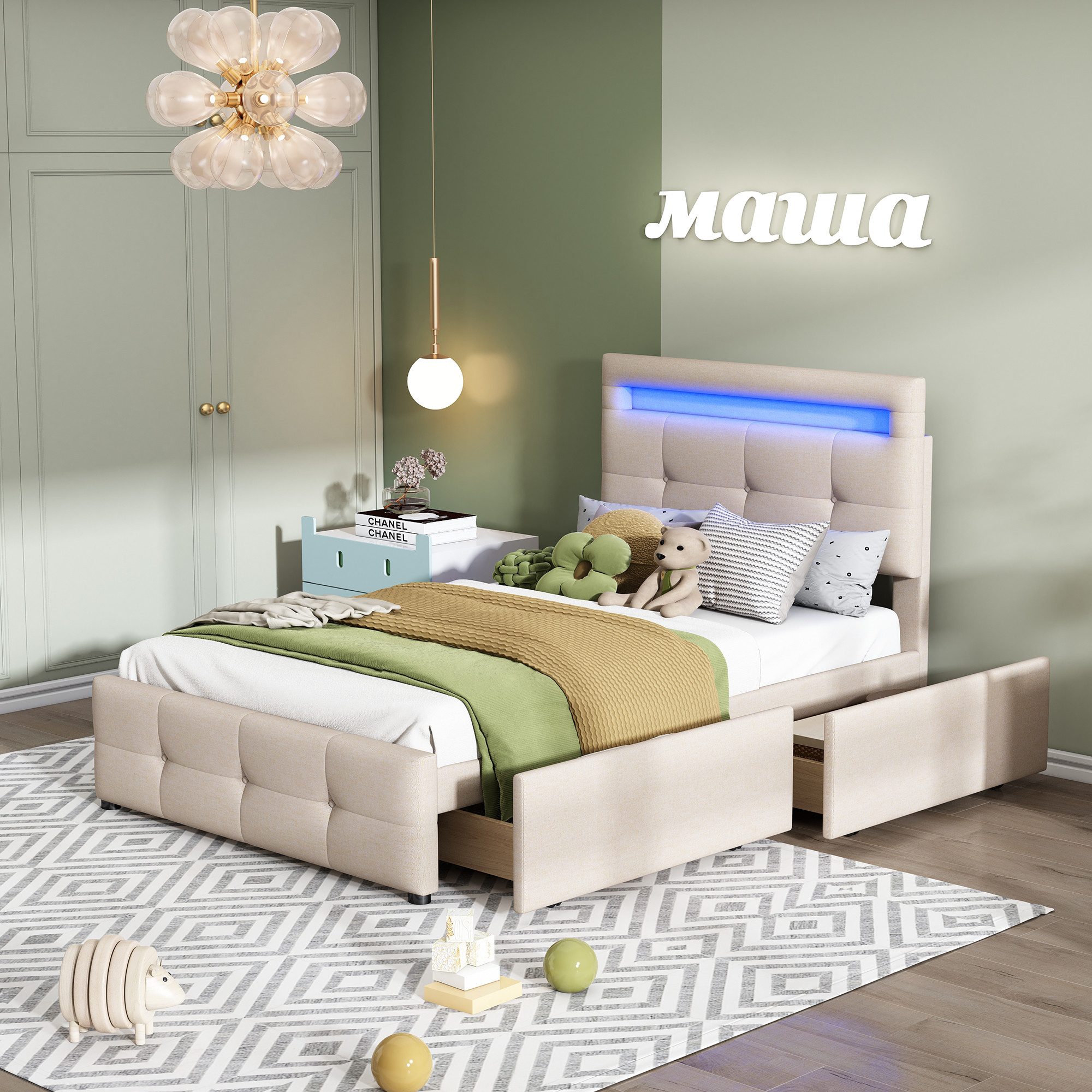 HAUSS SPOLE Polsterbett Einzelbett Funktionsbett Bettrahmen günstig online kaufen
