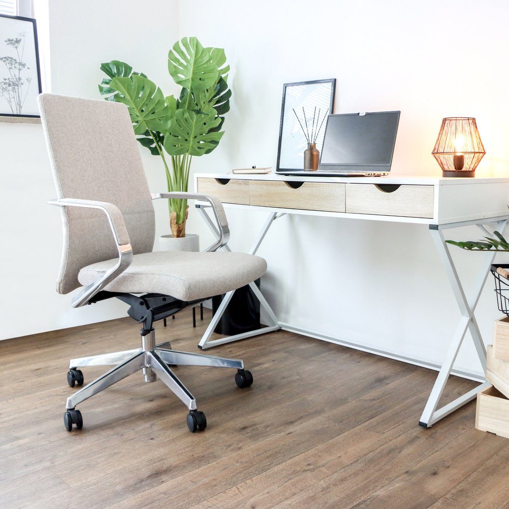 Schreibtischstuhl (1 St), Profi ergonomisch BESSONA Stoff Bürostuhl Drehstuhl OFFICE hjh