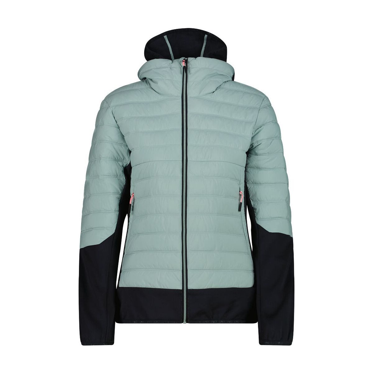 CMP Steppjacke Woman Jacket Hybrid FIX Hood Vielseitige Damenjacke für Outdoor-Aktivitäten mit wasserabweisendem