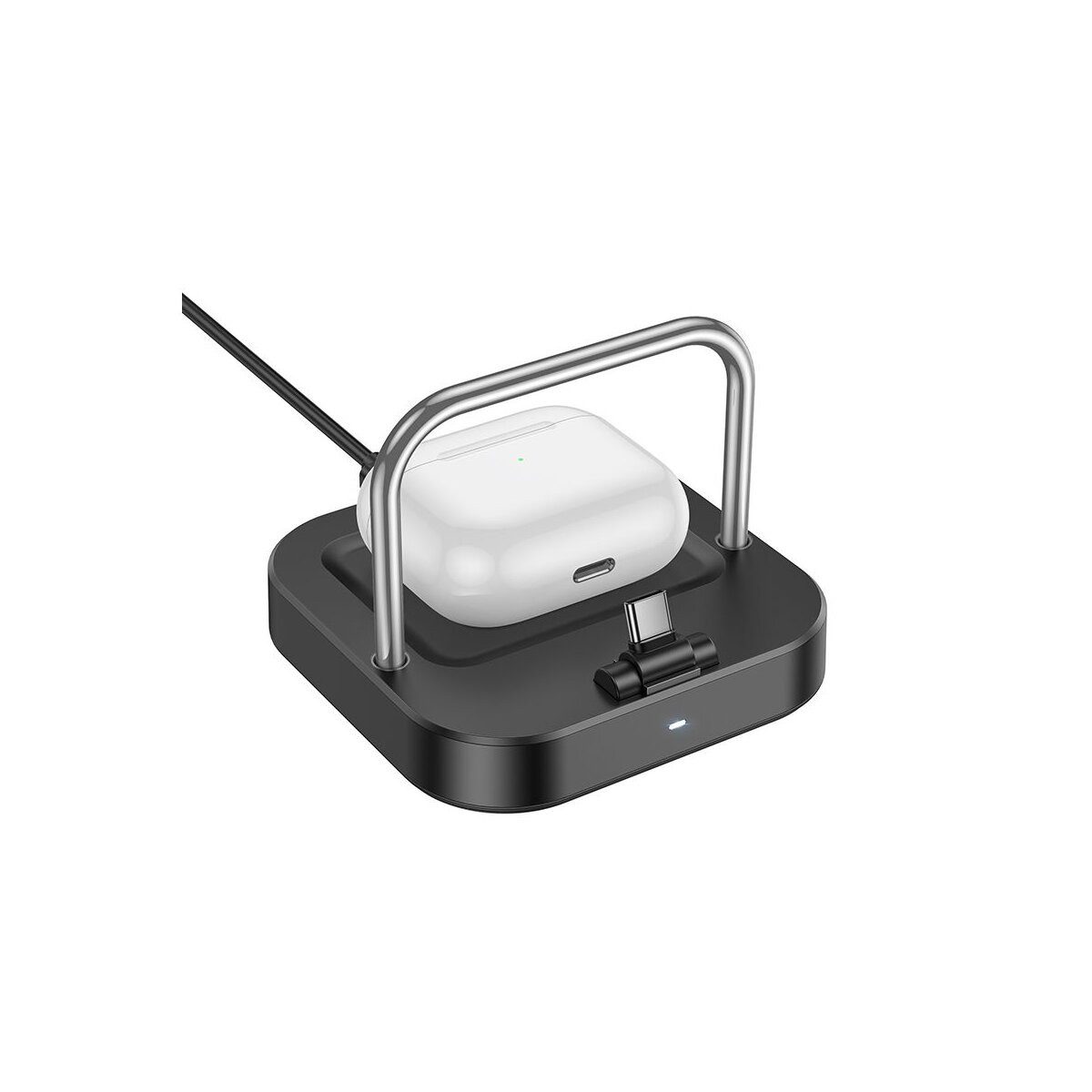 hoco. HOCO 2in1 Tischladegerät CQ16B USB-C & Wireless 30W Smartphone-Ladegerät (USB-C + kabelloses Laden bis 5W)