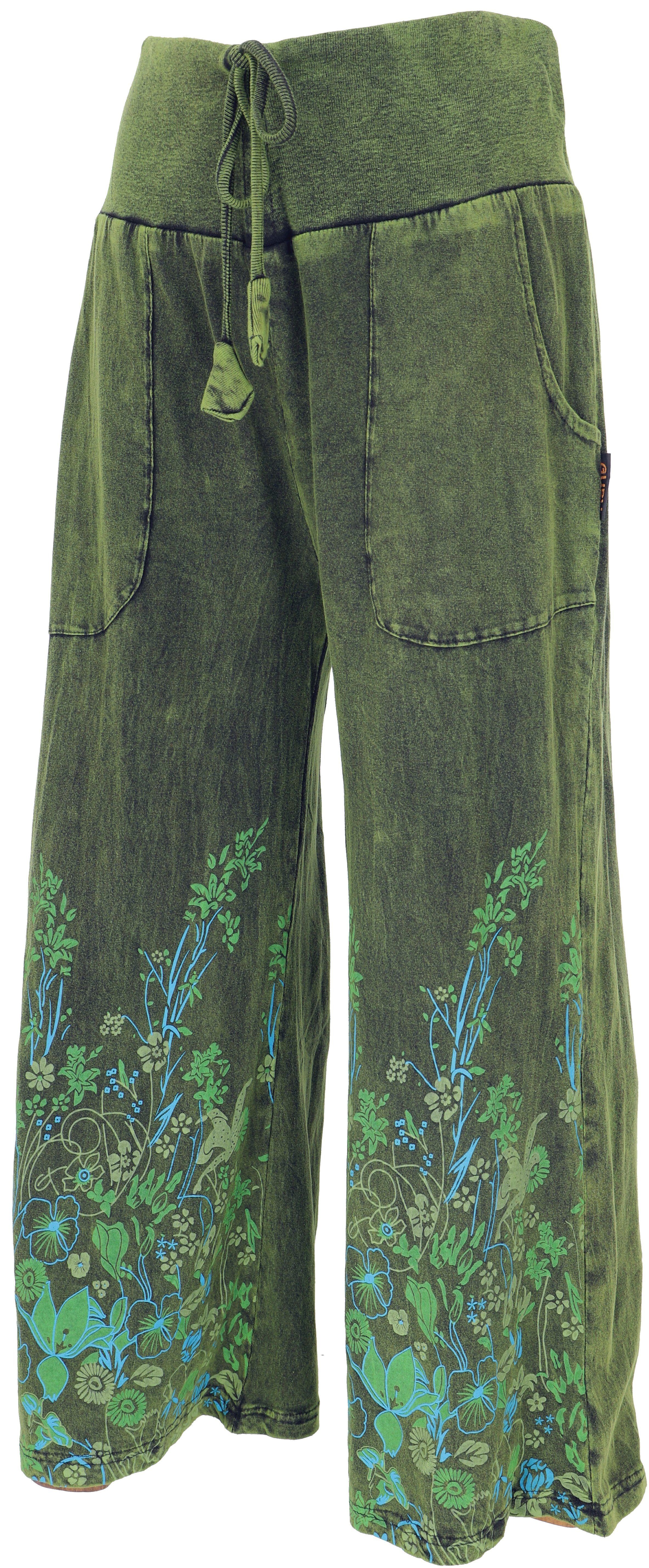 Guru-Shop Relaxhose Palazzohose, Boho Baumwollhose, Hippiehose mit.. altern günstig online kaufen