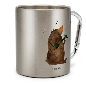 Mr. & Mrs. Panda Tasse Bär Lied - Transparent - Geschenk, Liebeslied, Tasse, Edelstahltasse, Edelstahl, Stilvolle Motive