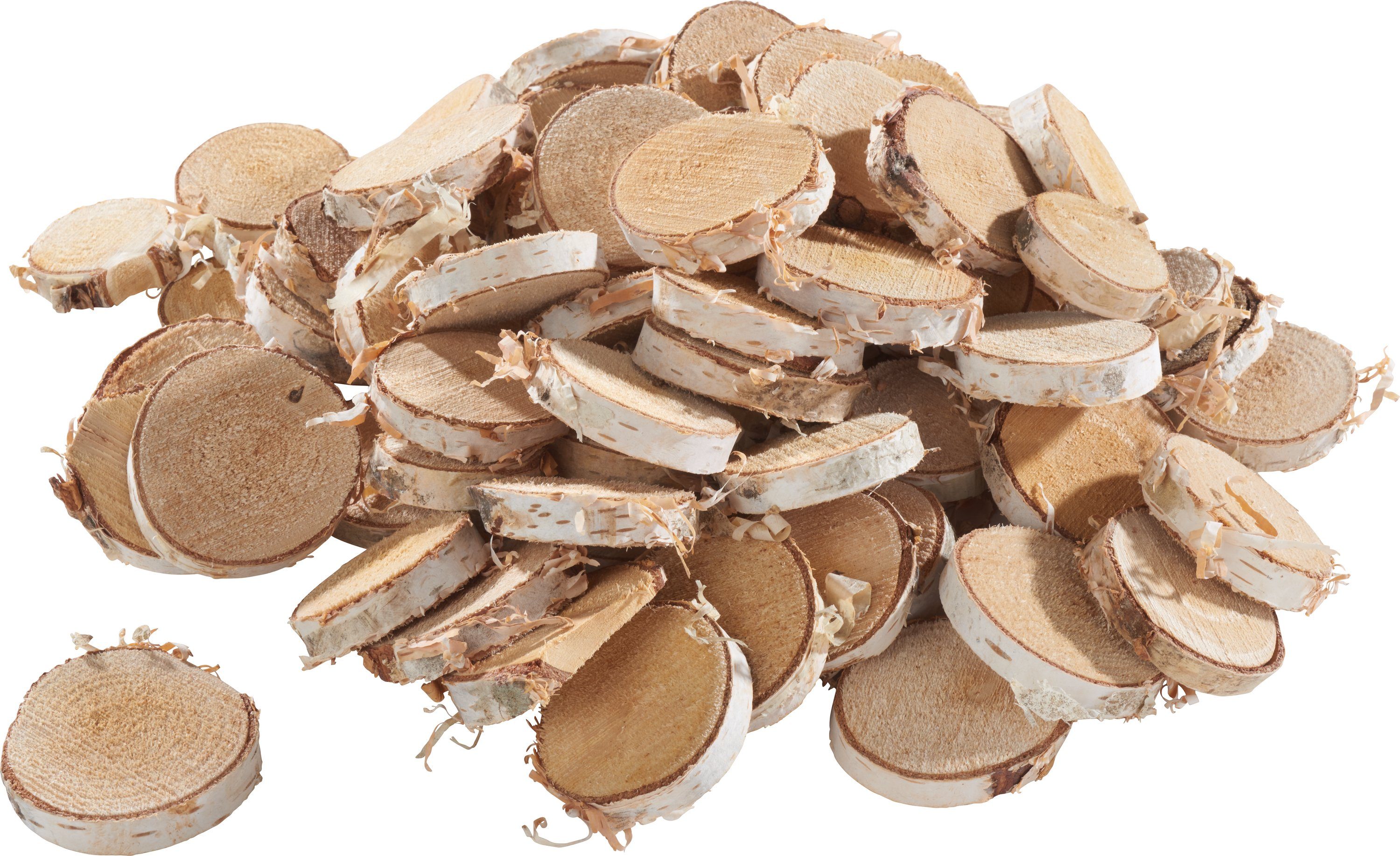 Othmar Decorations Rindenscheiben Birkenscheiben-Mix, 500 g