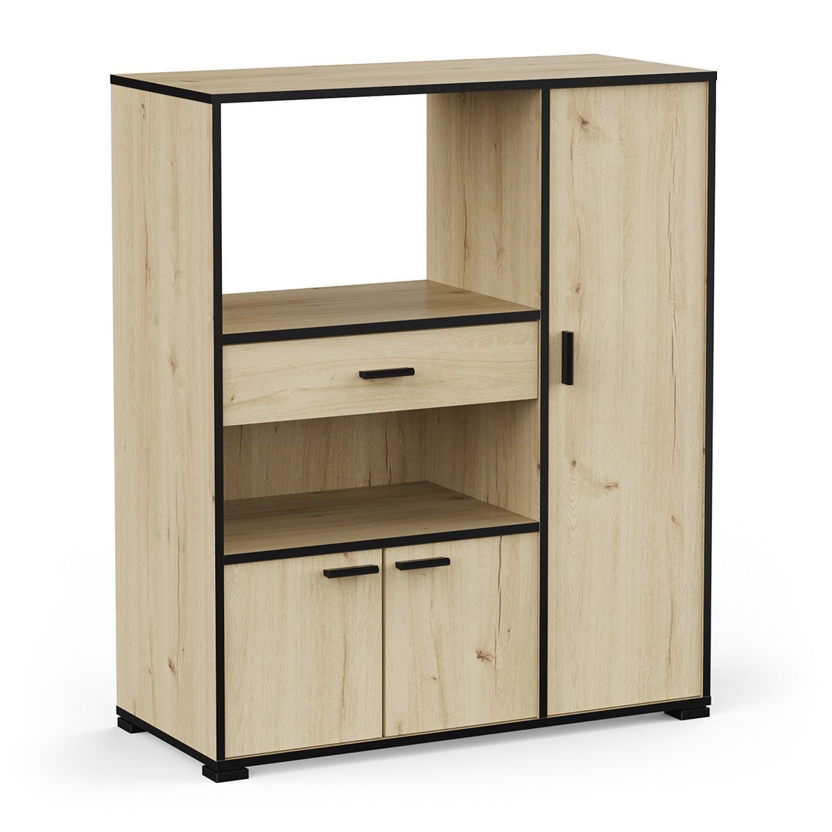 habeig Küchenbuffet Küchenschrank Schrank Küchenregal Küchenmöbel Singleküche Küche