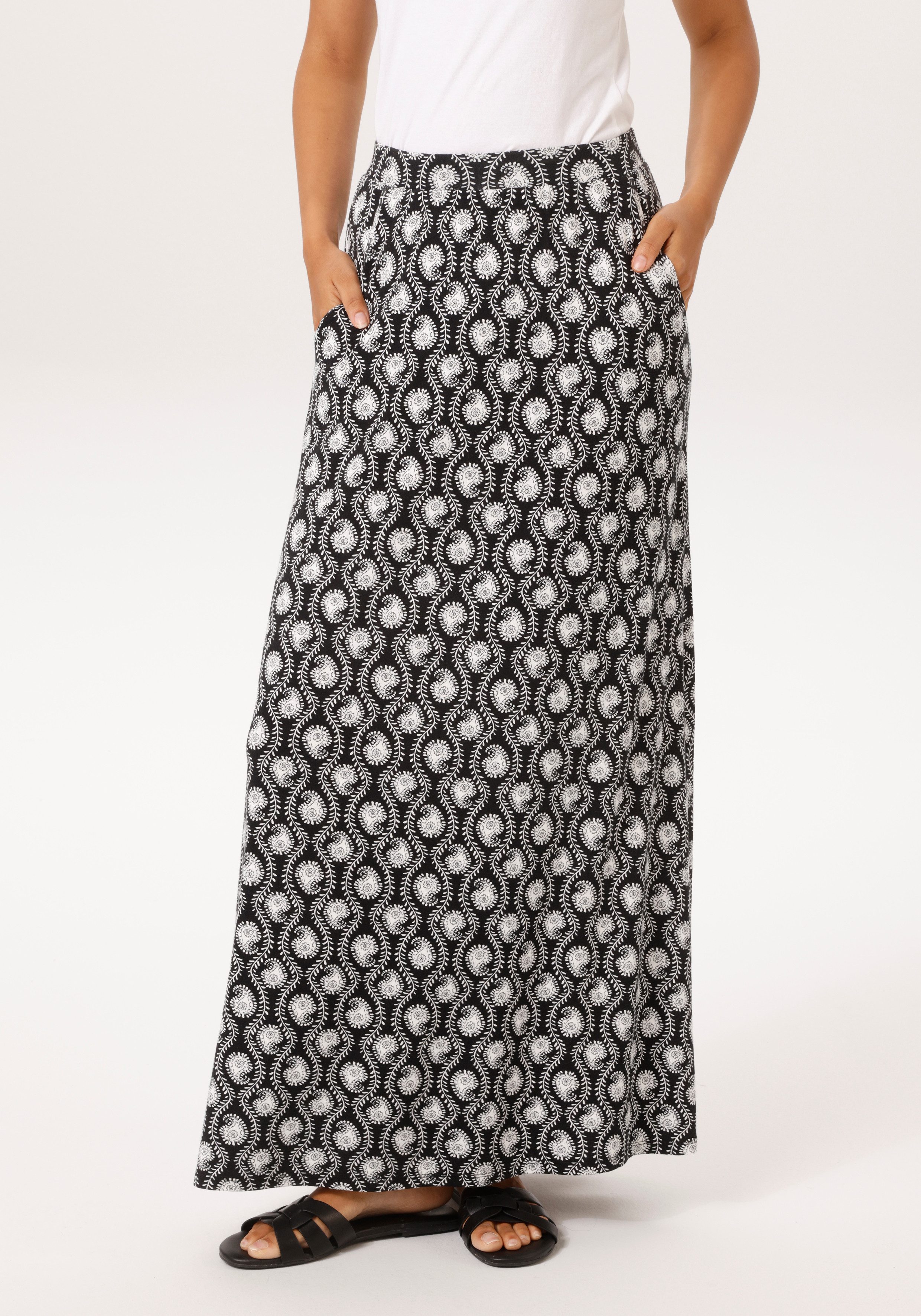 Aniston CASUAL Maxirock mit kontrastfarbigem Paisley-Muster - NEUE KOLLEKTION. € 34,99, (€ 34,99 pro 1 Stk).