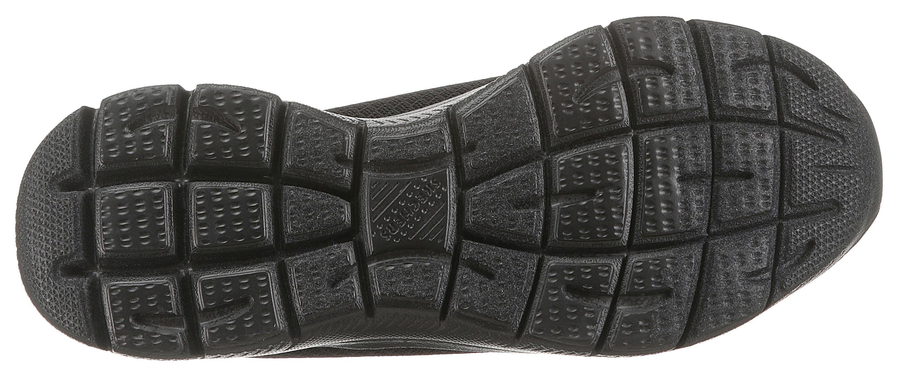 Slip-On mit black/black Summits Sneaker Gummizug Skechers