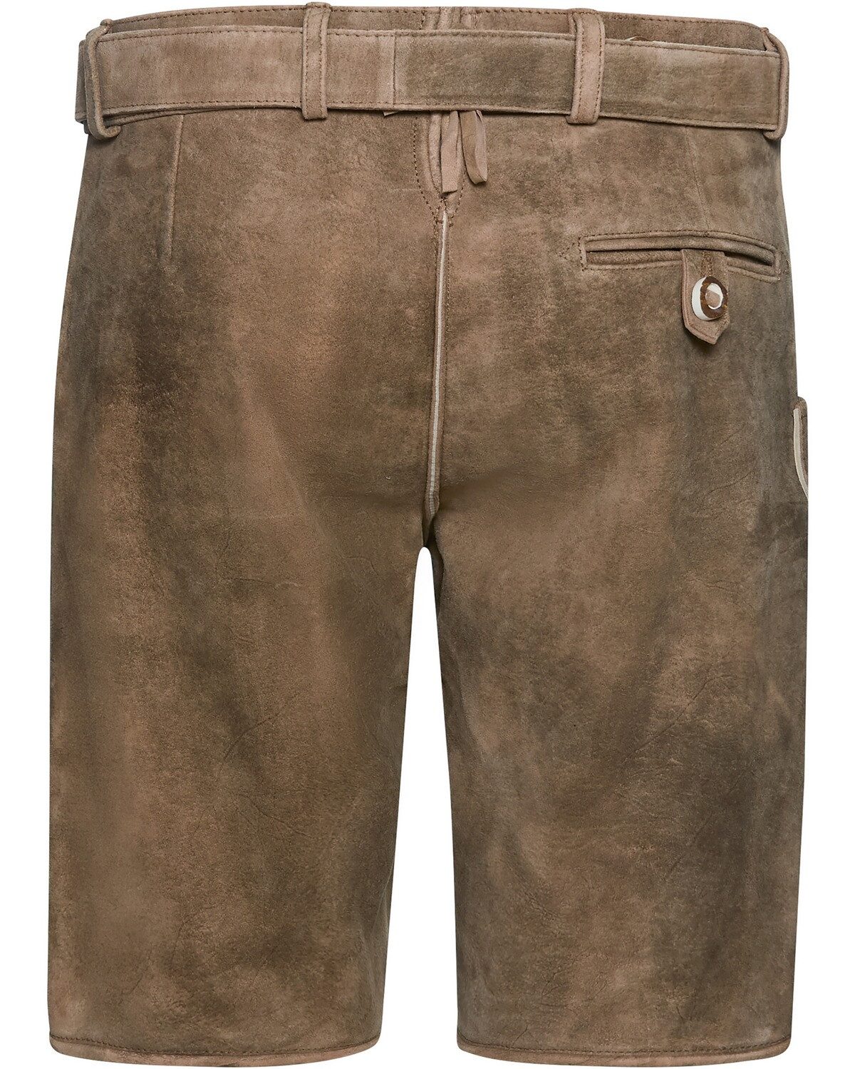 KRÜGER BUAM Trachtenlederhose Kurze Lederhose mit Gürtel günstig online kaufen
