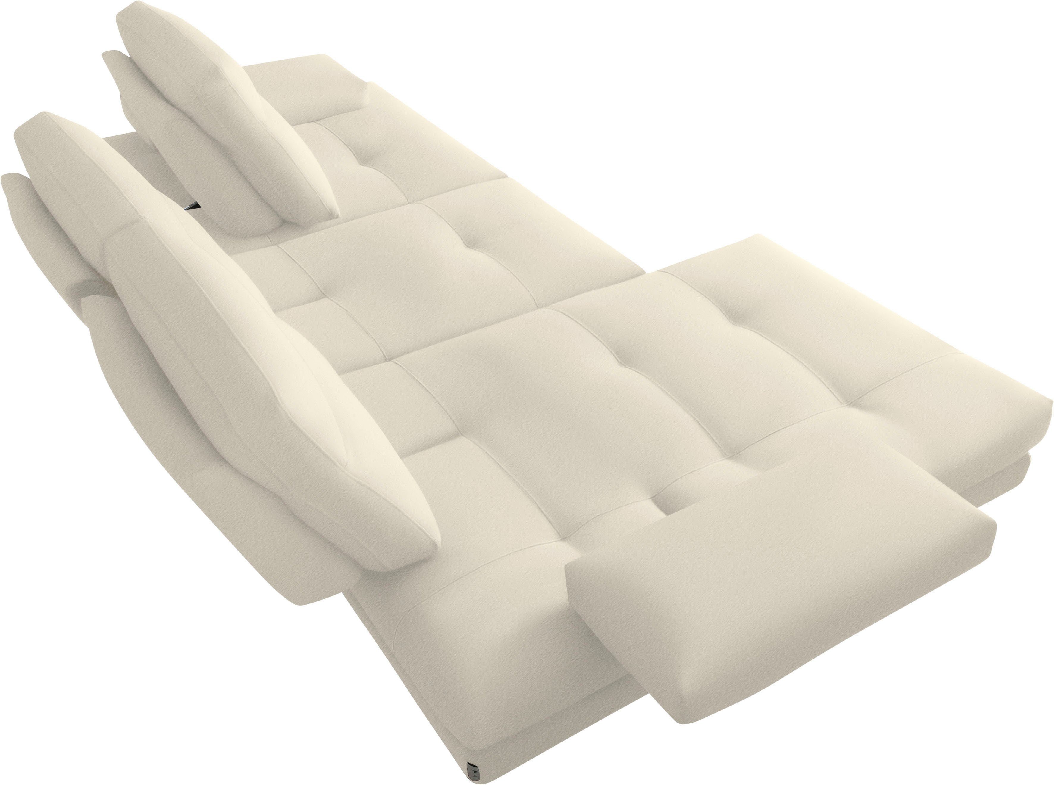CALIA ITALIA Ecksofa Toby Wing, B/T: 278/153 cm, Designsofa, Premium Sitzkomfort, L-Form, inklusive Sitztiefenverstellung, Füße in schwarz matt