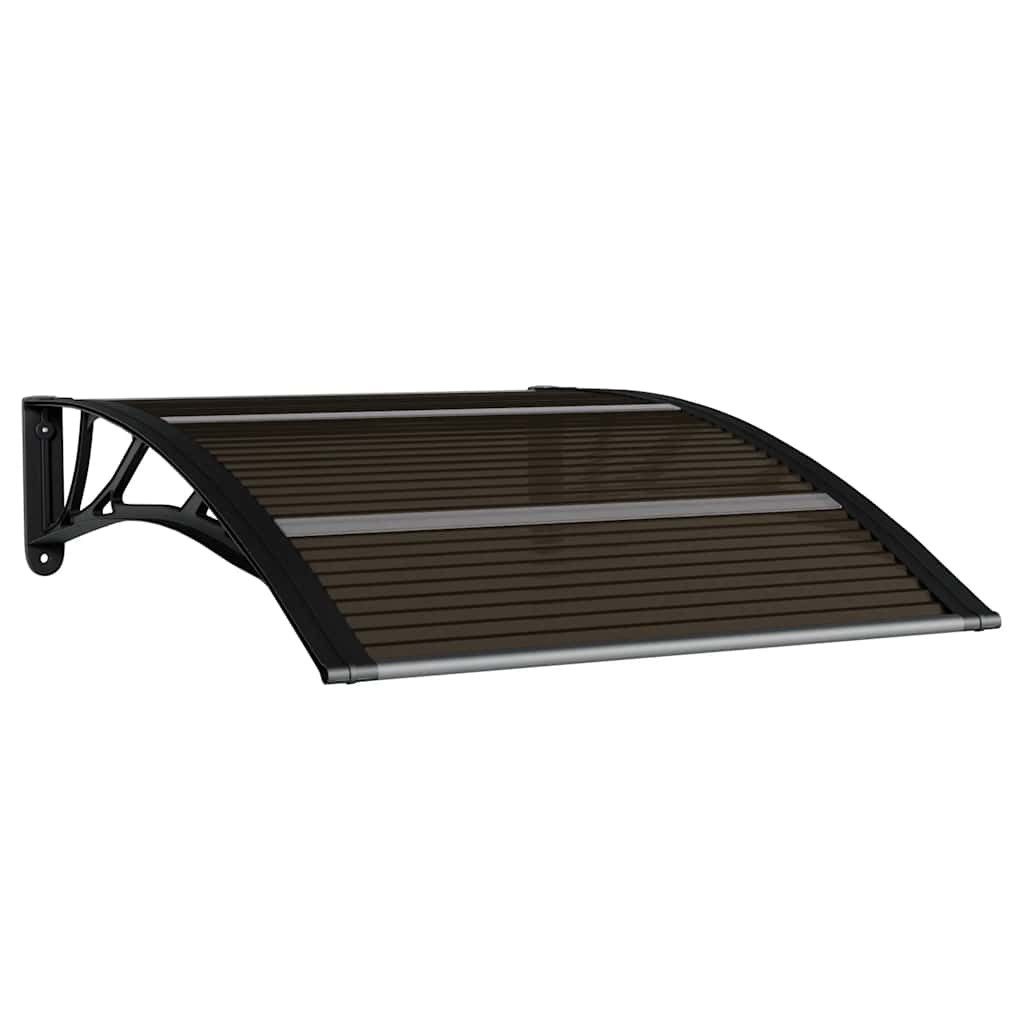 vidaXL Markise Türvordach Schwarz 100 x 75 cm Polycarbonat (1-St)
