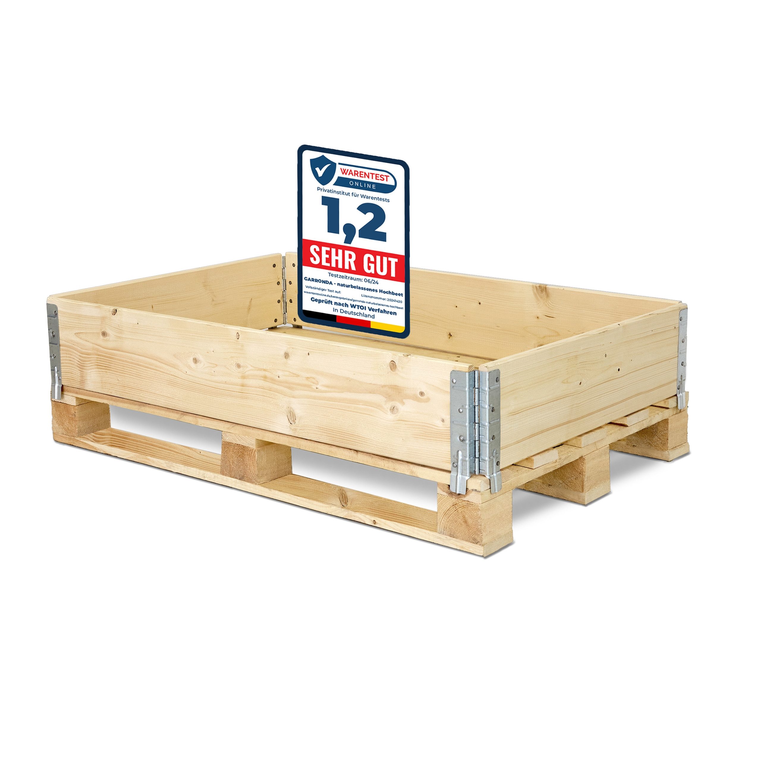 Garronda Auflagenbox Holzaufsatzrahmen für Palette Holzkiste günstig online kaufen