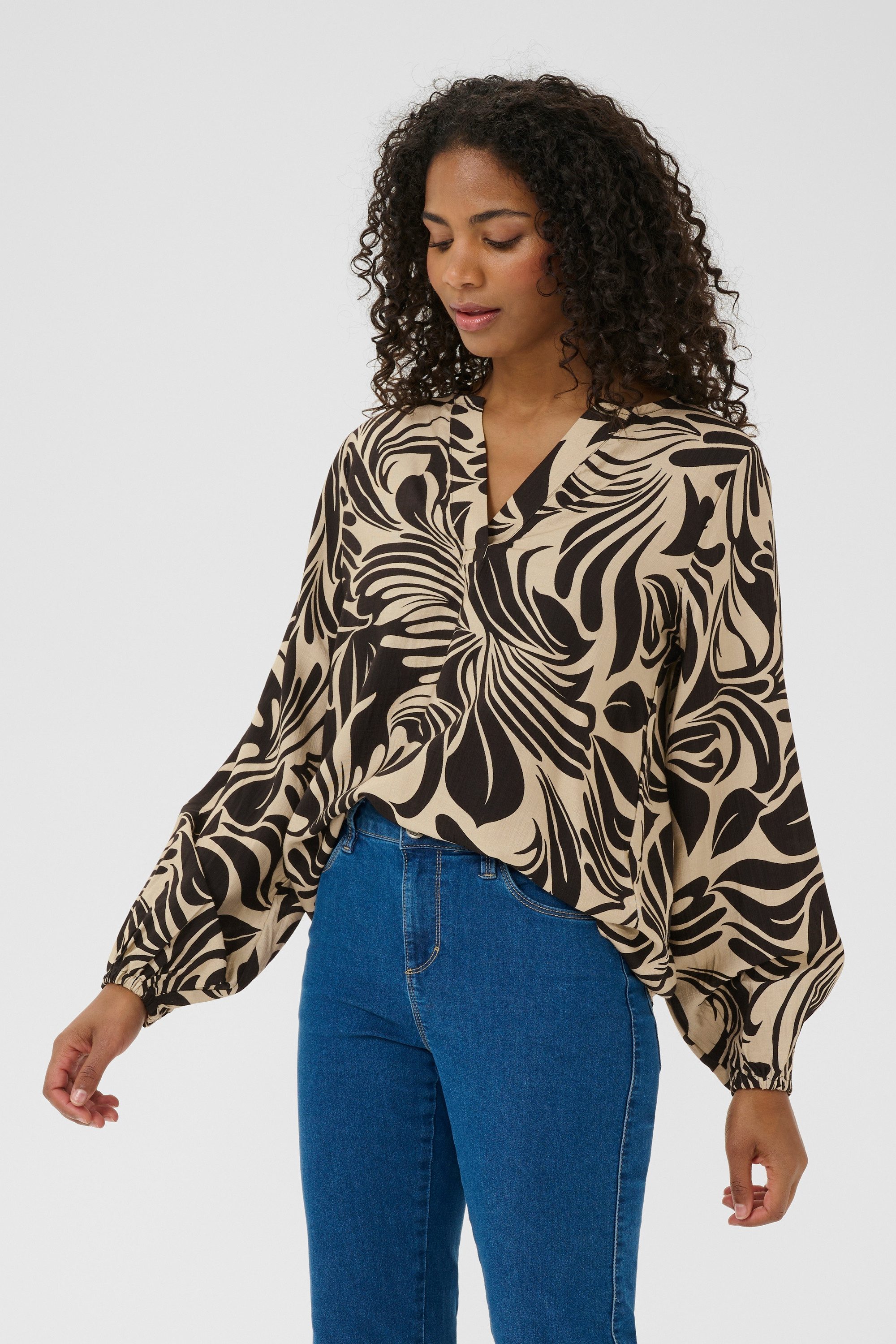 Langarmbluse Langarm-Bluse KAcelia