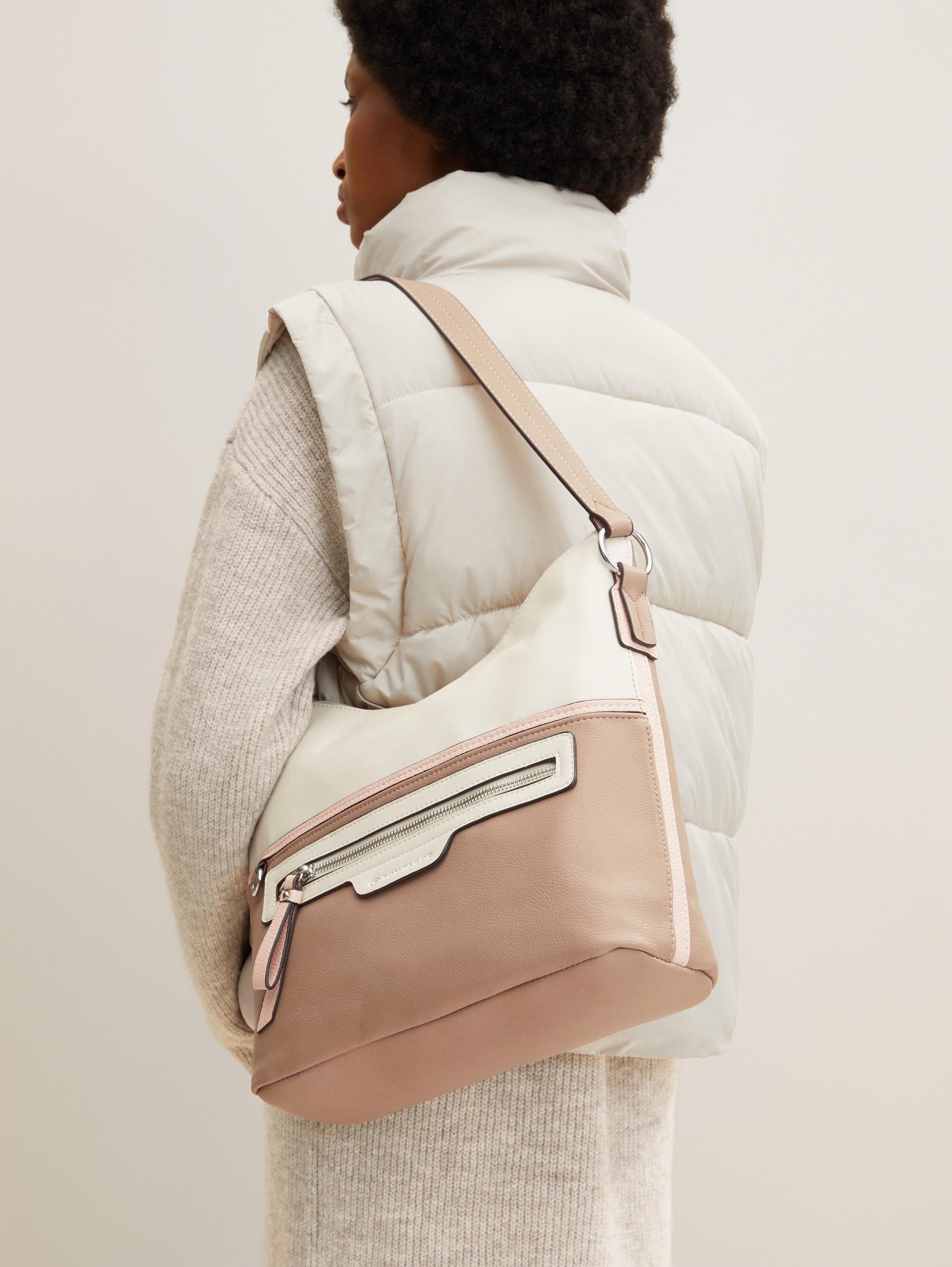 TOM TAILOR Umhängetasche Hobo Bag Jule MIXED ROSE