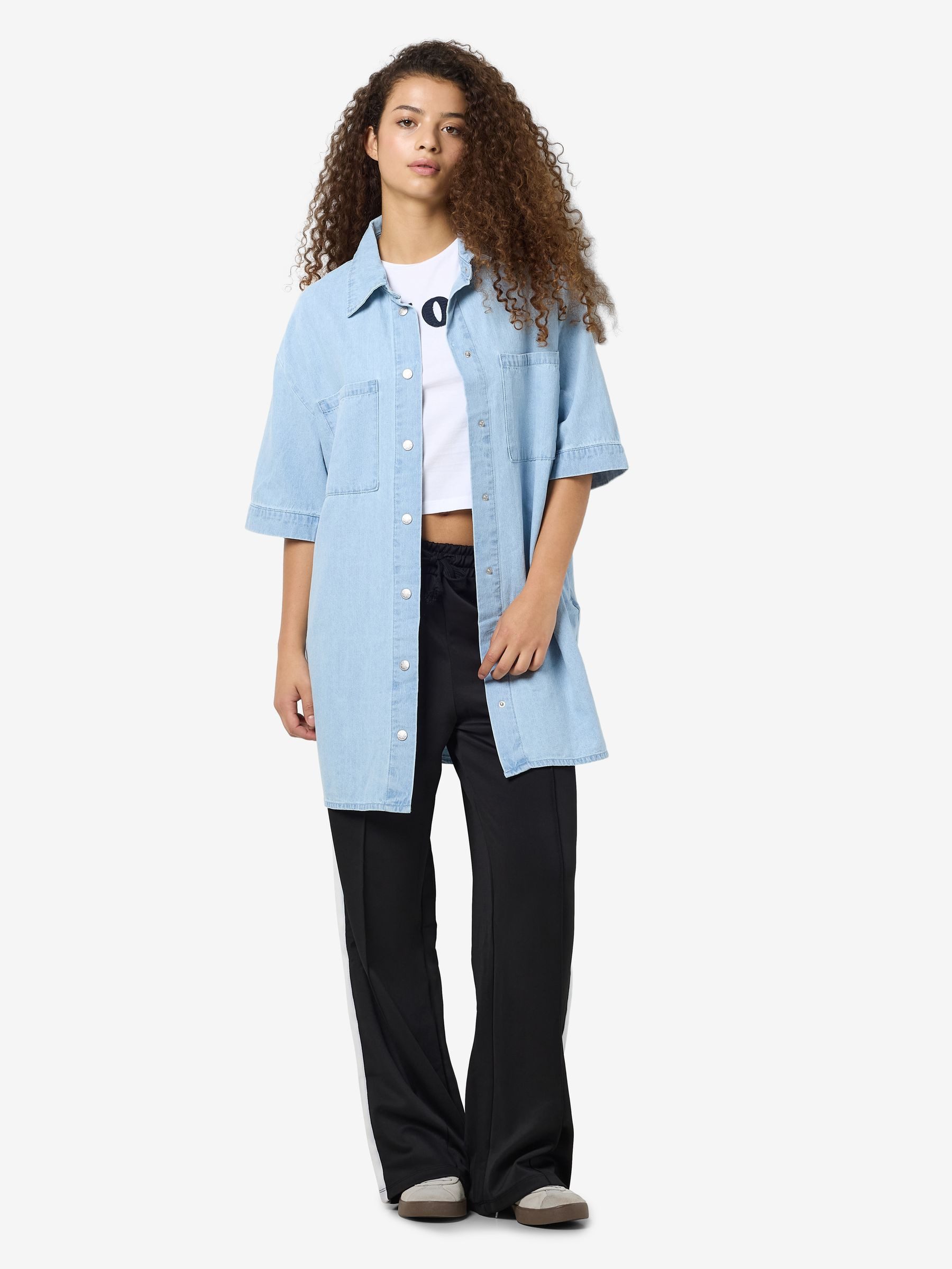 Noisy may Blusenshirt Oversize-Schnitt mit großen günstig online kaufen